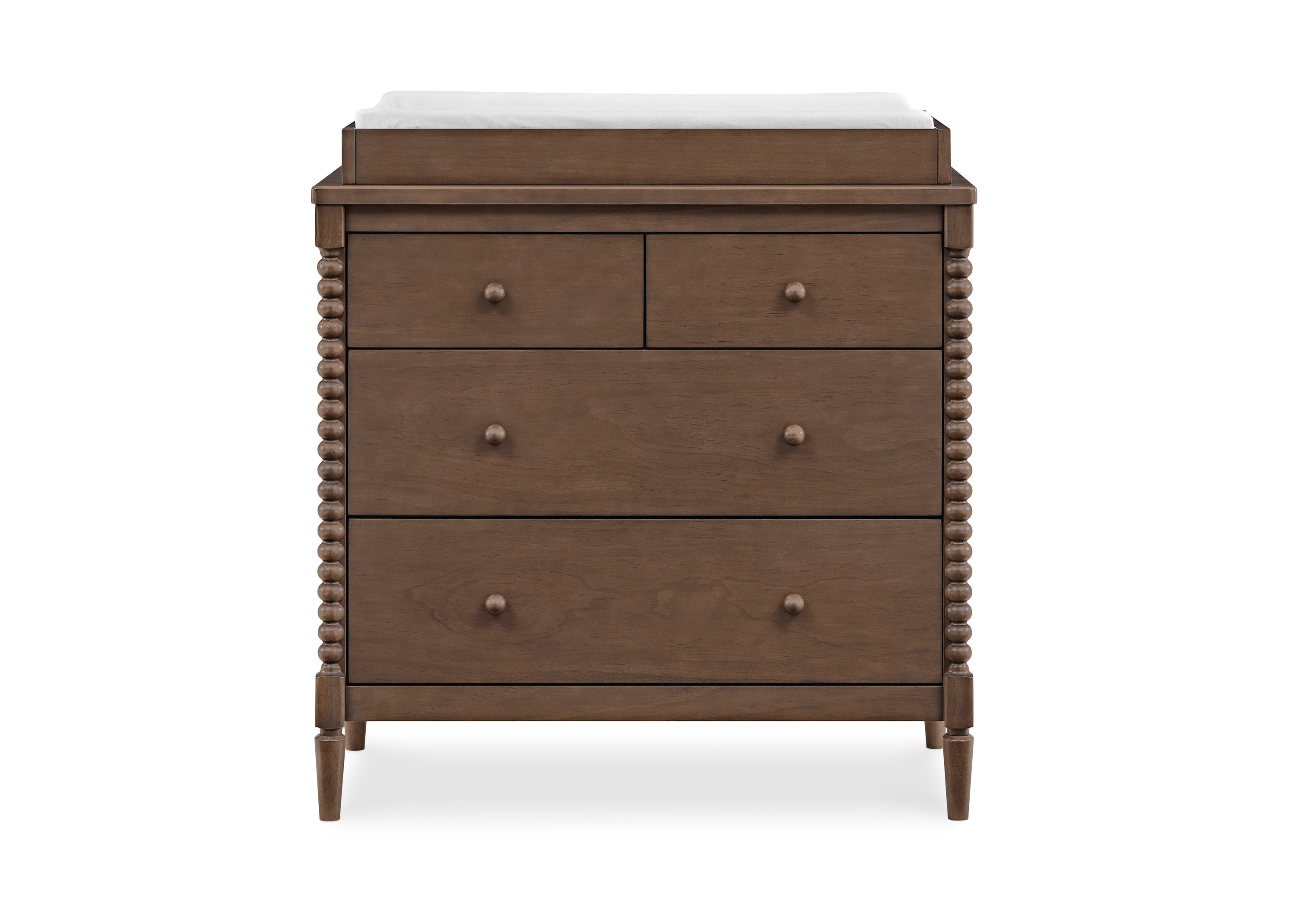 Saint 4-Drawer Dresser with Changing Top & Interlocking Drawers - Nursery Baby Changing Table & Bedroom Storage Furniture for Newborns & Toddlers