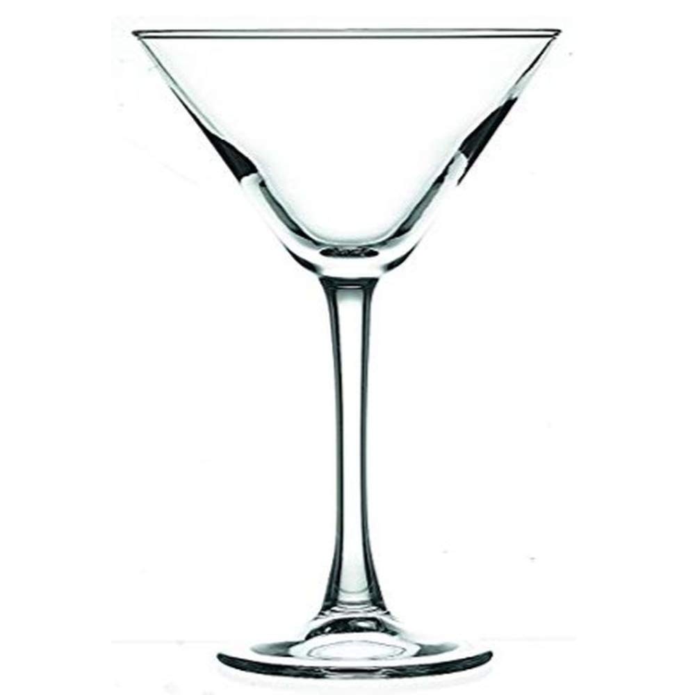 Restaurantware Cascata 12-Piece 8oz Stemmed Martini Glasses Set - Chip-Resistant, Lead-Free, Dishwasher Safe Cocktail Glasses for Martinis, Margaritas & Mixed Drinks | Perfect for Home Bars, Parties & Restaurants