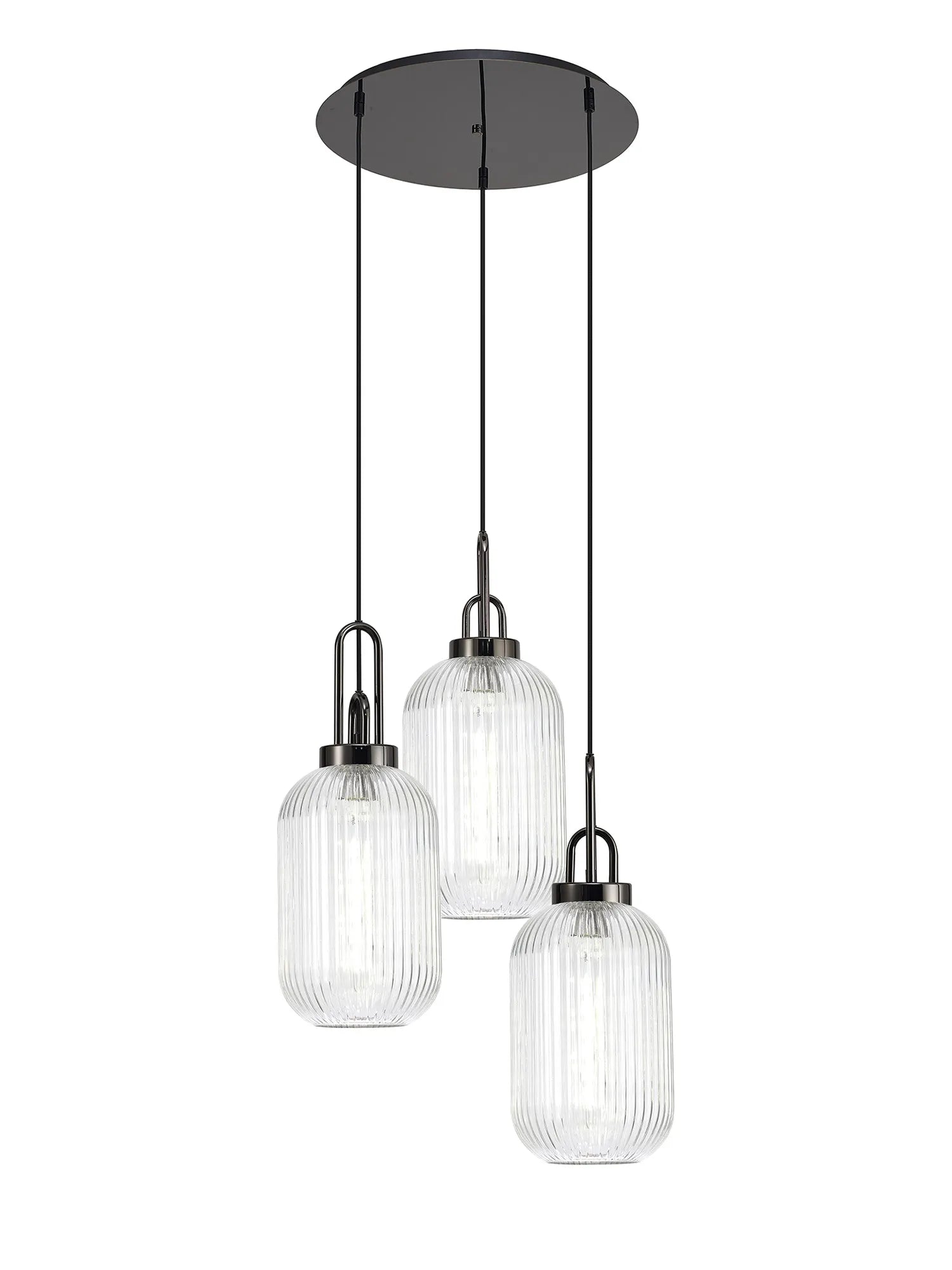 Stylish Cadiz 3-Light Cluster Pendant - Modern Ceiling Lighting Fixture for Dining Room, Kitchen Island & Living Room Decor