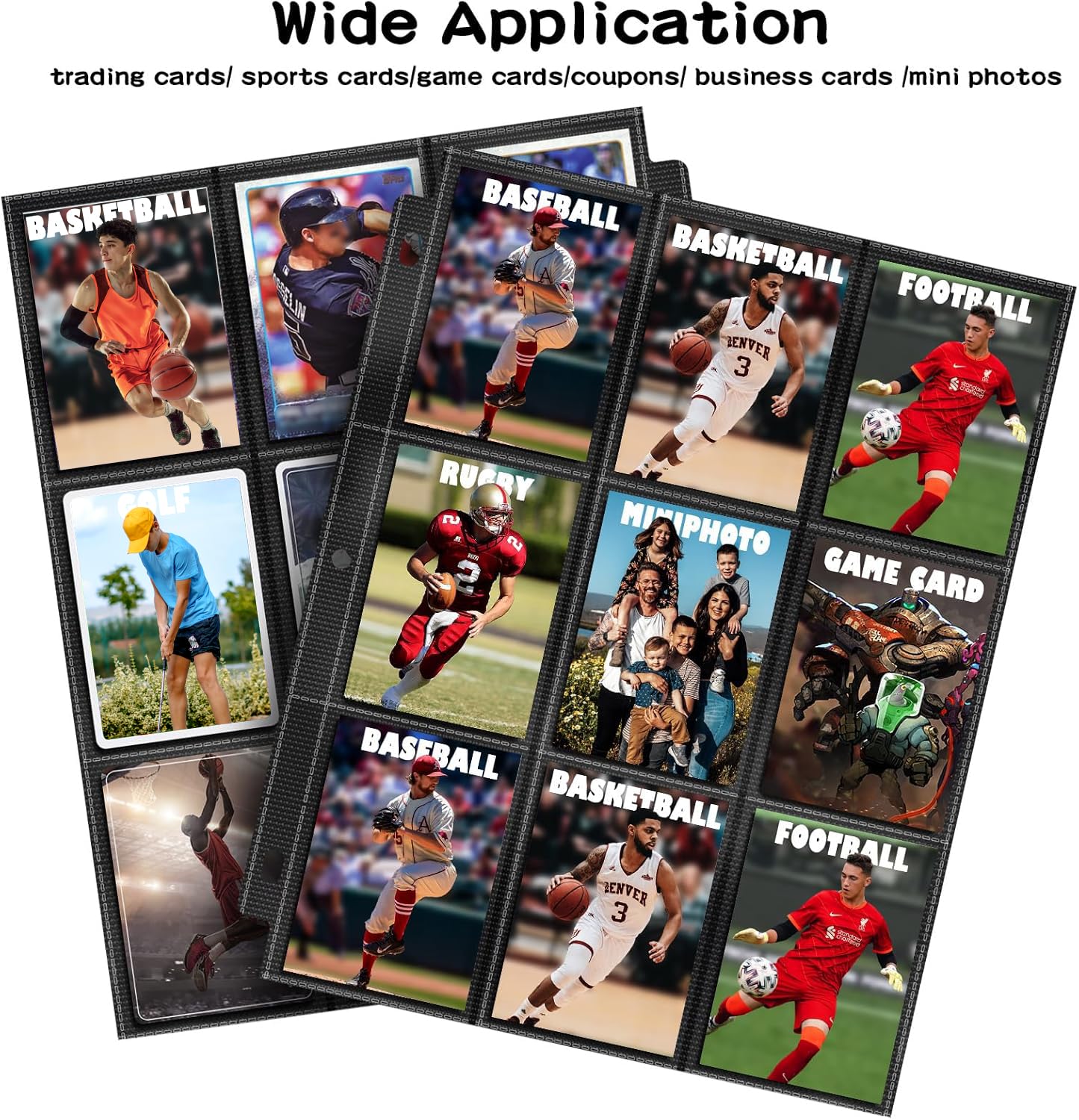 900-Pocket Baseball Card Binder with 50 Double-Sided Pages - Premium Trading Card Protector for MTG, Yu-Gi-Oh, Football & Game Cards (Standard Size, 3-Ring Compatible) - Perfect for Collectors, Tournaments & Card Storage Organization