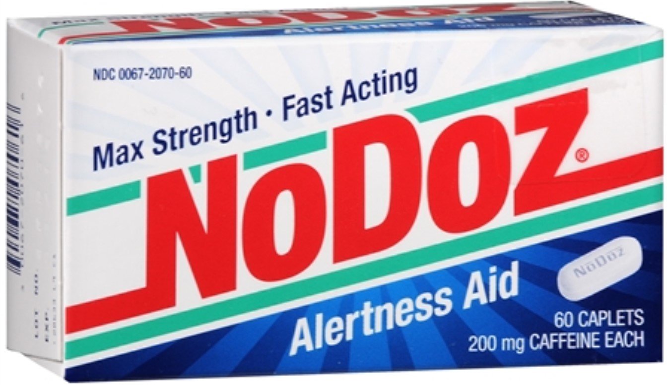NoDoz Max Strength Alertness Aid Caplets - 60 Count (Pack of 3) | Stay Focused & Alert for Work, Study, or Long Drives