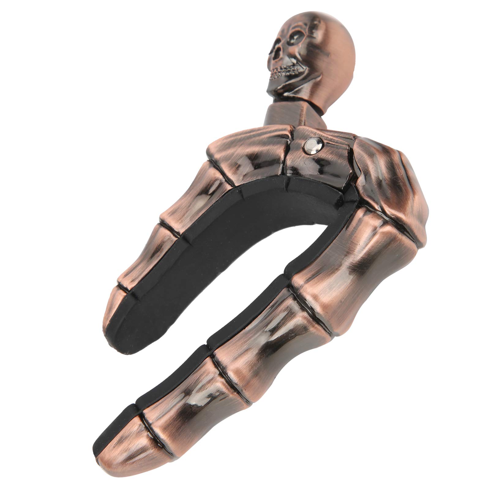 Keenso Adjustable Guitar Capo with Skull Design - Premium Acoustic Guitar & Ukulele Accessory for Perfect Pitch - Ideal for Live Performances, Studio Recording & Practice Sessions