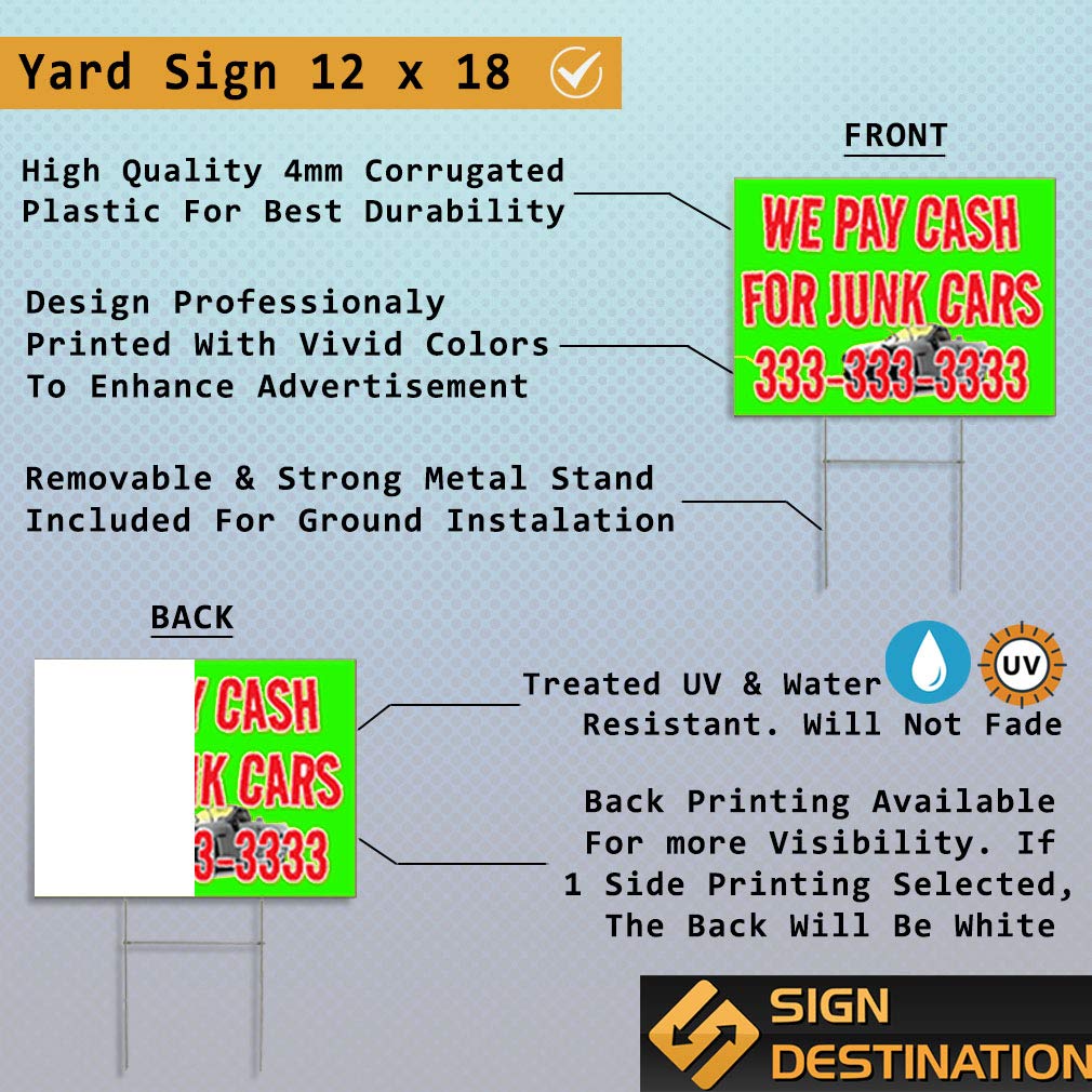 24x18 Inch Double-Sided Weatherproof Plastic Yard Sign - Hot Soup Bowls Restaurant Sign (Set of 2) | Durable Outdoor Advertising for Restaurants, Cafes & Food Trucks | White/Yellow/Red/Green Options Available