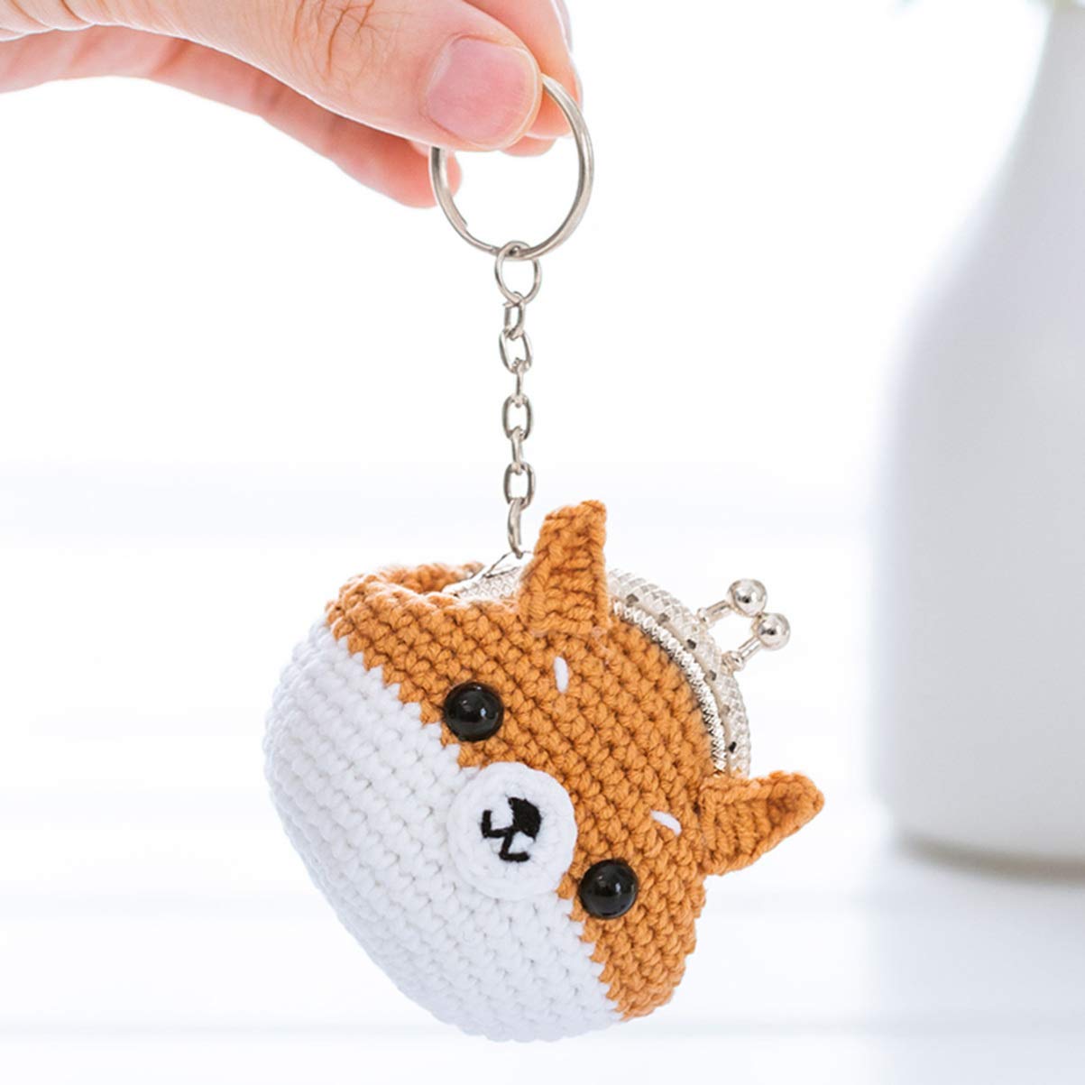 Healifty 10pcs Coin Purse Frame with Keychain Holder, Kiss Clasp Lock, DIY Sewing Clutch Frames for Wallet Making - Perfect for Handmade Coin Purses, Gift Bags & Craft Projects