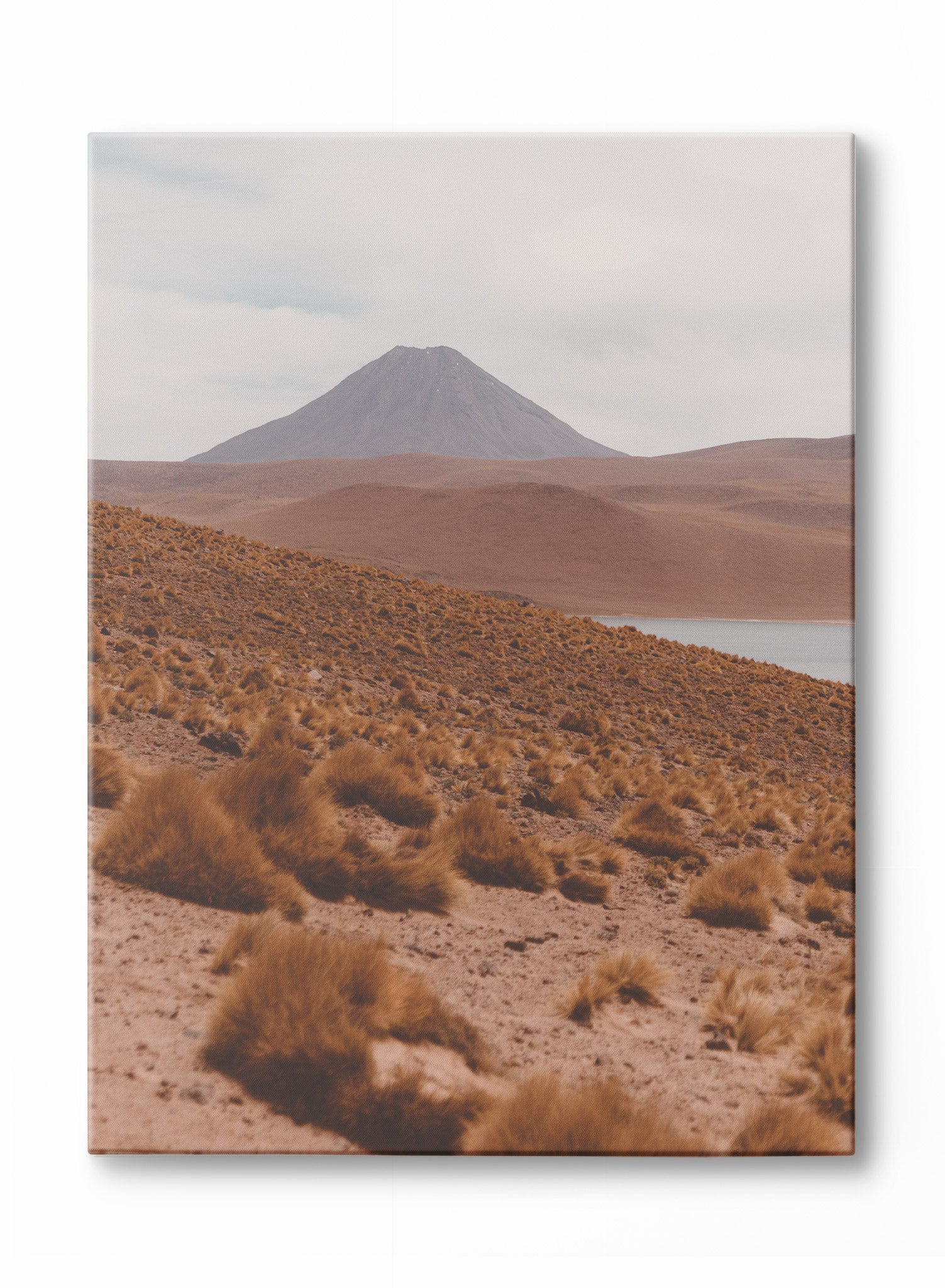 Laguna Miscanti Canvas Wall Art - Stunning Landscape Painting for Home & Office Decor - Perfect for Living Room, Bedroom, and Office Spaces
