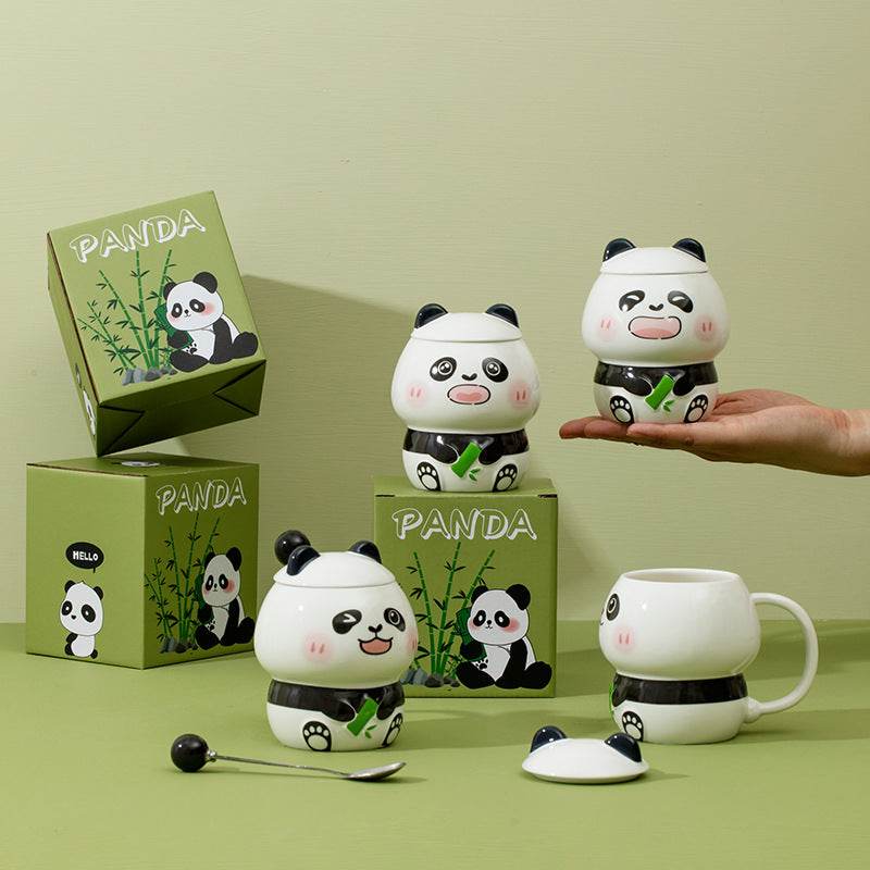 Funny Moody Panda Coffee Mug - Cute Ceramic Tea Cup for Coffee & Tea Lovers - Perfect for Home, Office & Gifts