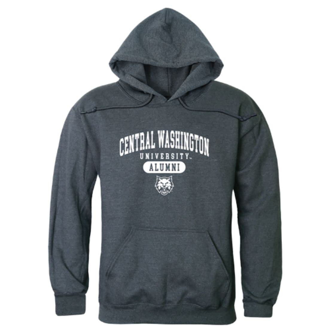CWU Central Washington University Wildcats Alumni Fleece Hoodie Sweatshirt - Heather Charcole | Comfortable & Warm Pullover for College Fans, Alumni & Students | Perfect for Game Day, Campus Wear & Casual Outfits