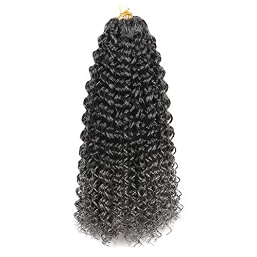 Goodear GOGO 22 Inch 3 Pack Synthetic Crochet Hair Extensions - Water Wave & Deep Twist Braiding Hair for Black Women (TGrey) | Perfect for Protective Styles, Box Braids & Natural Hair Looks