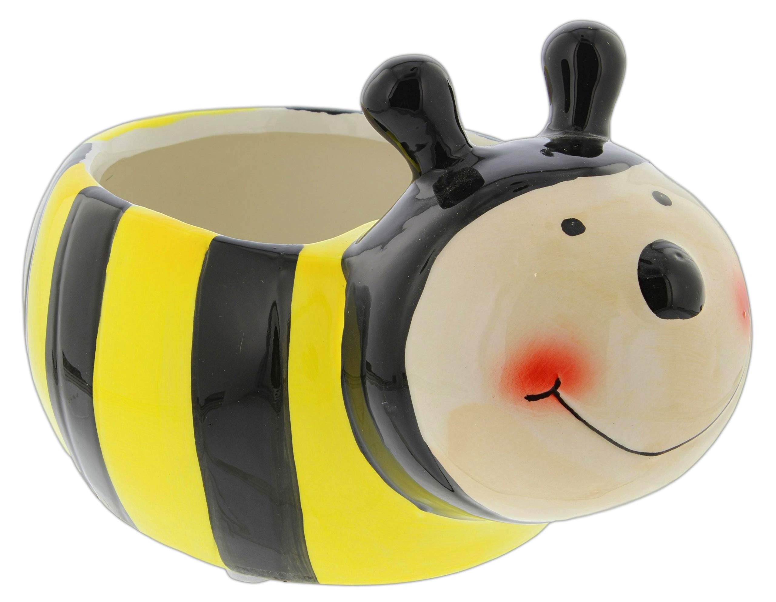 Whimsical Bumblebee Planter Pot - Large Decorative Bee Flower Pot for Indoor & Outdoor Plants, Cute Garden Decor for Home, Patio, Balcony - Perfect for Succulents, Herbs & Small Flowers