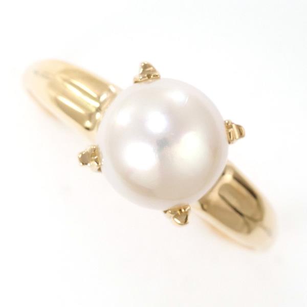 14K Yellow Gold Pearl Ring for Women - Elegant Pearl Jewelry for Wedding, Anniversary & Special Occasions