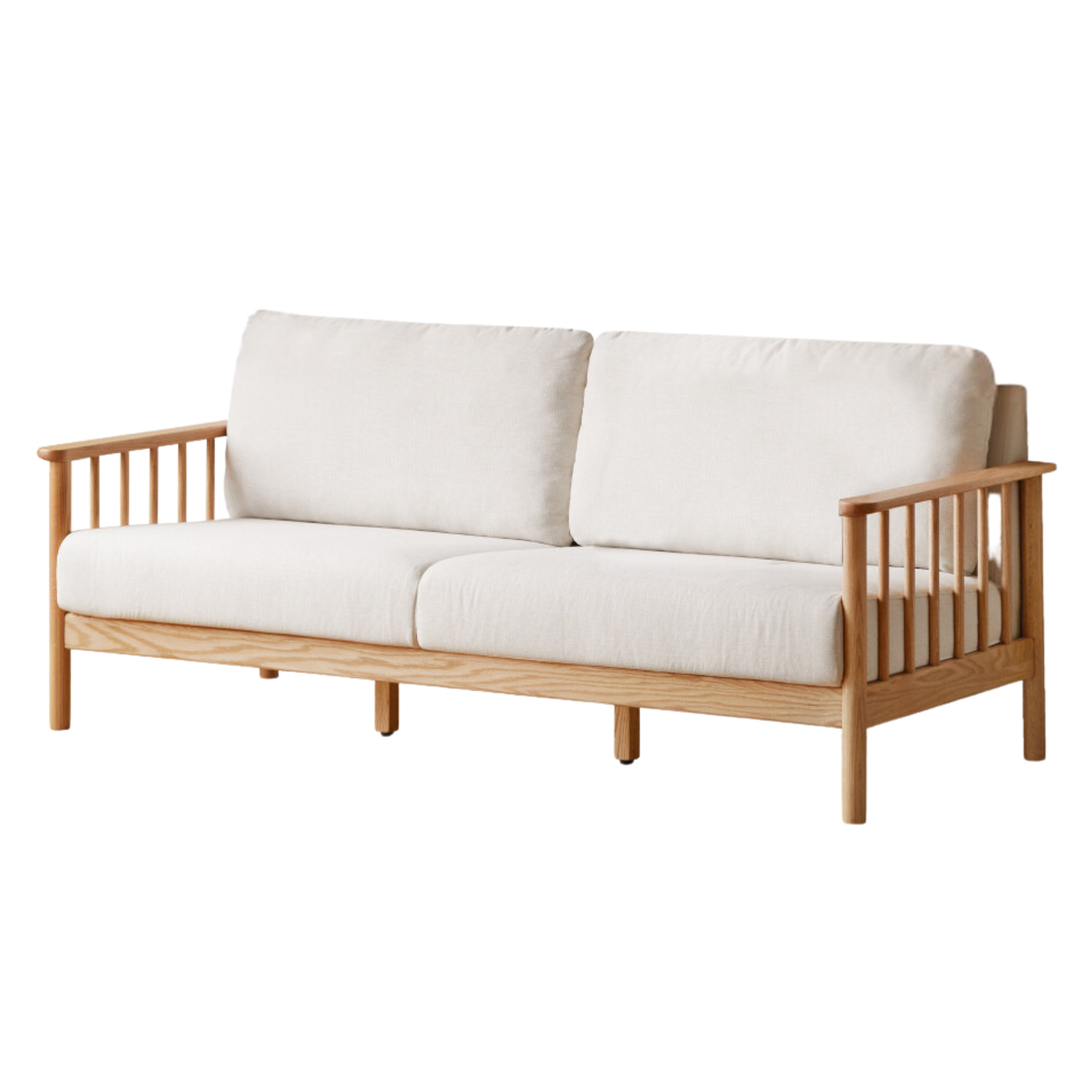 82.6х31.4х35.4 inch / 210х80х90 cm / milk white (backrest) + pear white (seat bag by bag) / sofa