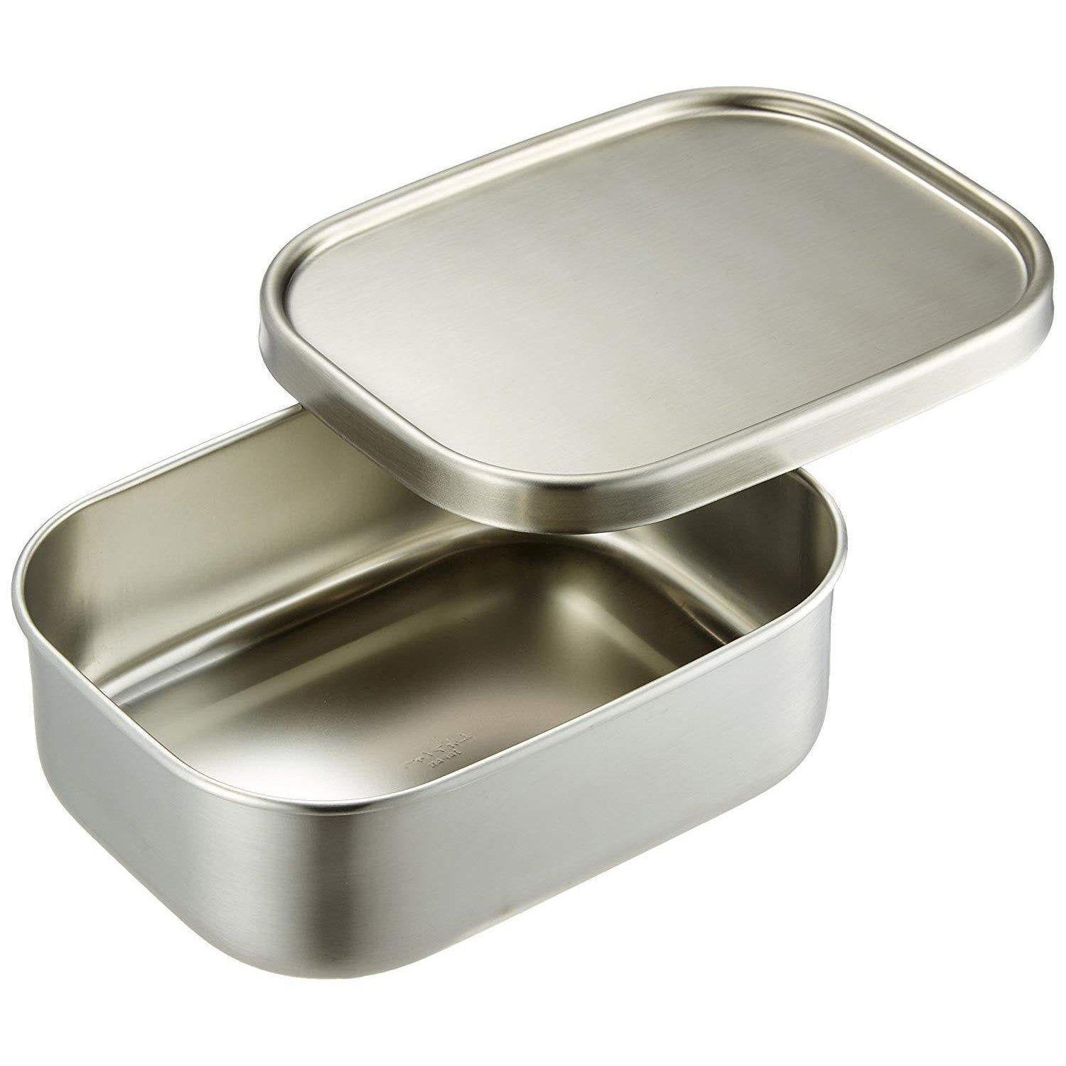 Aizawa Utile Stainless Steel Bento Lunch Box - Leakproof & Eco-Friendly Food Container for School, Office & Picnic - Perfect for Adults & Kids Meal Prep