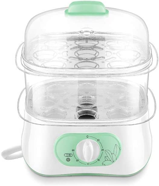 ADAPEY Electric Food Steamer - Multifunctional Mini Rectangular Steamer with Auto Shut-Off, Perfect for Healthy Cooking at Home, Office, or Dorm Room