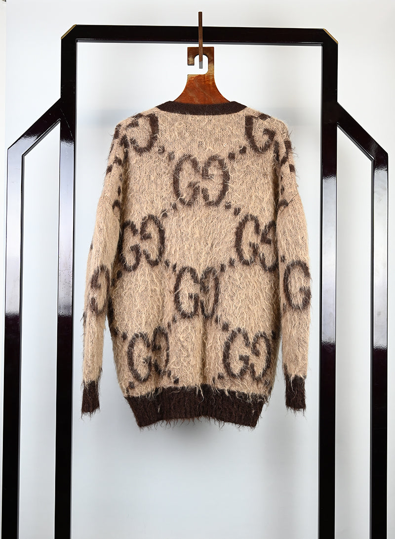 Gucci Beige GG Wool Cardigan for Women - Size XS | Luxury Knitwear for Casual Outfits & Office Wear