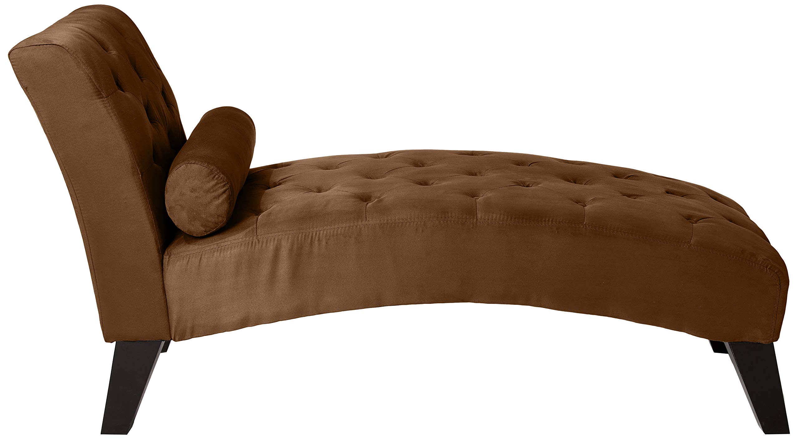 Mila Modern Tufted Microfiber Chaise Lounge Chair - 61