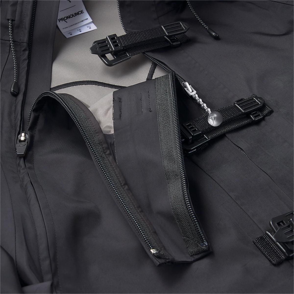 PUMA Black Windbreaker Jacket - Lightweight Water-Resistant Outdoor Sports Coat for Men & Women | Perfect for Running, Hiking & Casual Wear