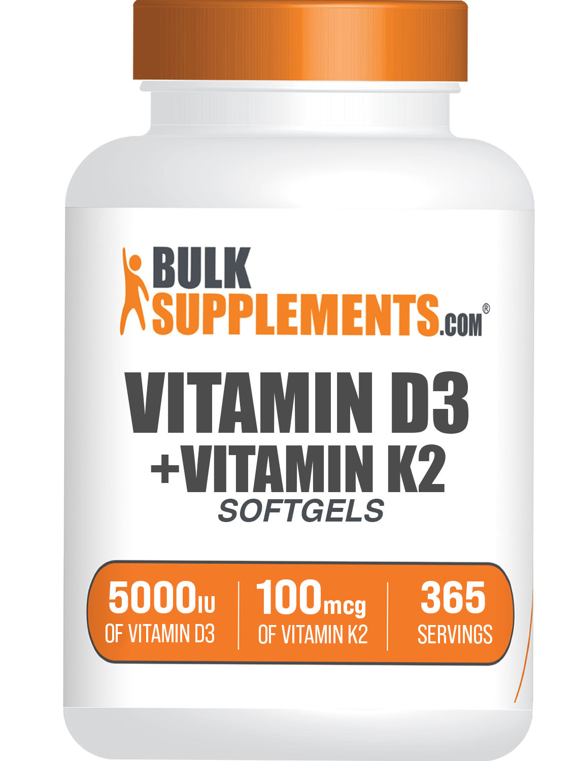 Premium Vitamin D3 + K2 Supplement Softgels - 5000 IU High Potency for Bone & Heart Health - Supports Immune System & Calcium Absorption - Ideal for Home, Office & Travel Use