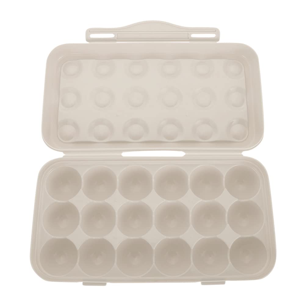 CLISPEED 18-Grid Plastic Egg Storage Container with Lid - Stackable Clear Egg Holder Tray, Pulp Egg Box Organizer for Refrigerator, Countertop & Kitchen - Perfect for Farm Fresh Eggs, Meal Prep & Space Saving Storage