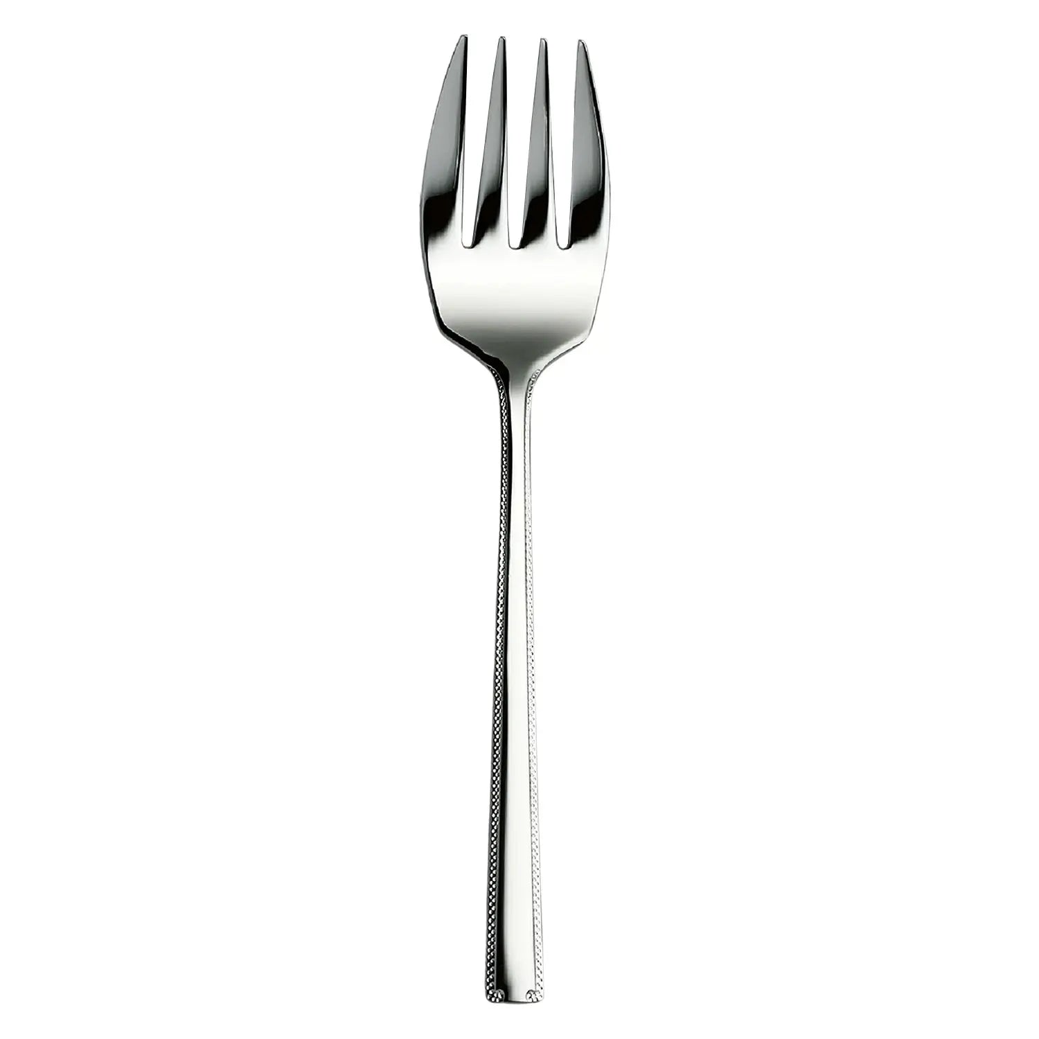 Luckywood Romance Stainless Steel Serving Fork - Elegant Dinnerware for Weddings, Parties & Formal Dining | Durable 18/8 Stainless Steel Serving Utensil