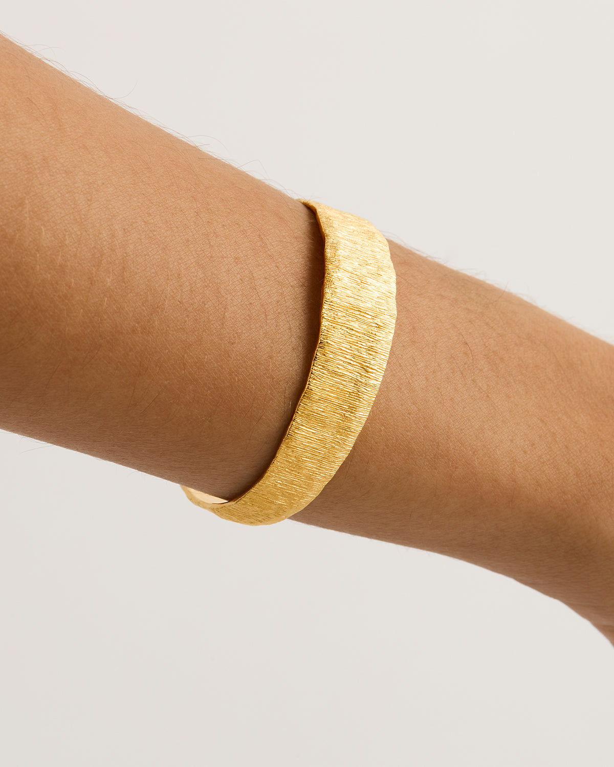 18K Gold Vermeil Woven Lightweight Cuff Bracelet for Women - Elegant Stackable Bangle for Everyday Wear & Special Occasions