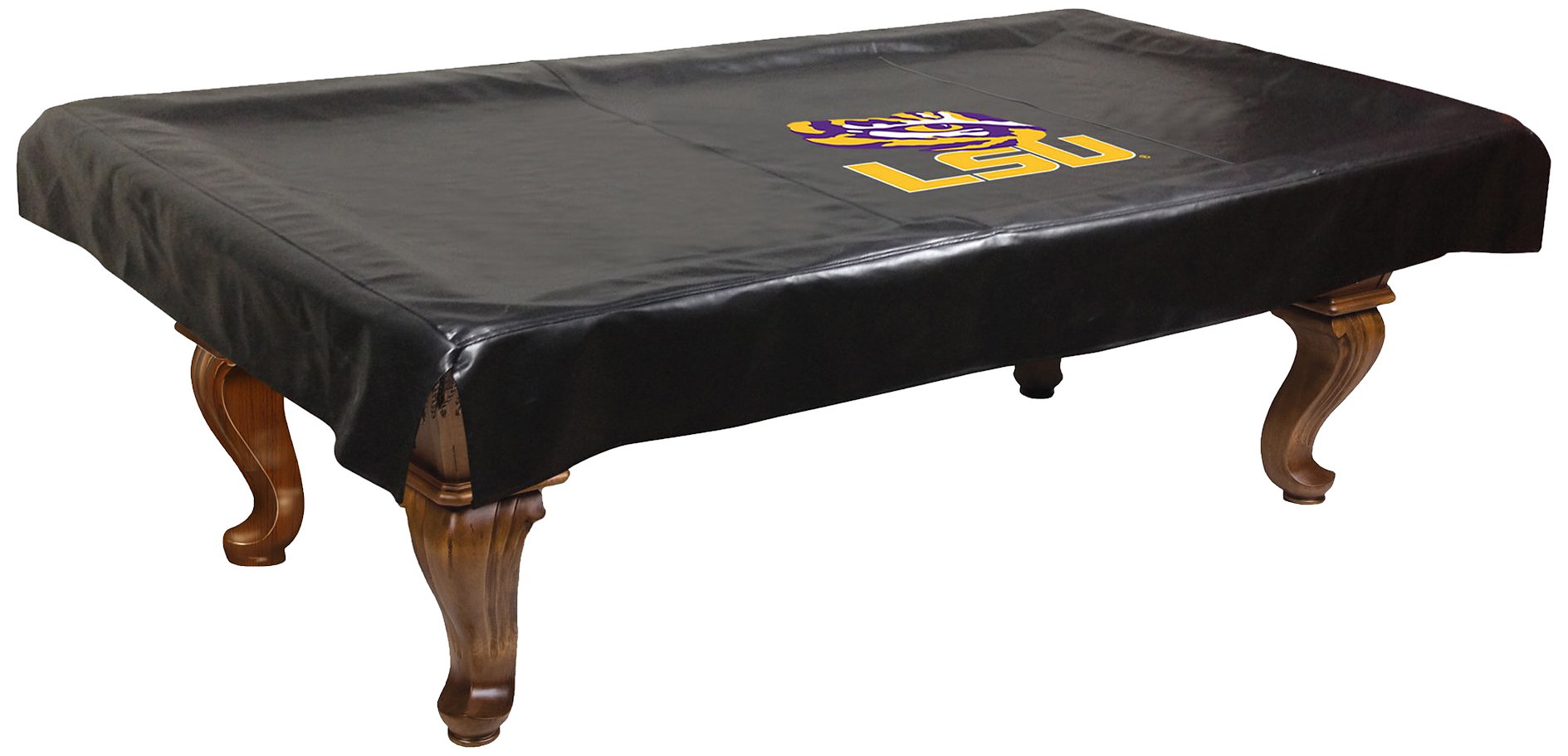 NCAA LSU Tigers Pool Table Cover - Waterproof & Durable Billiard Table Protector for Game Room, Bar, or Man Cave Decor
