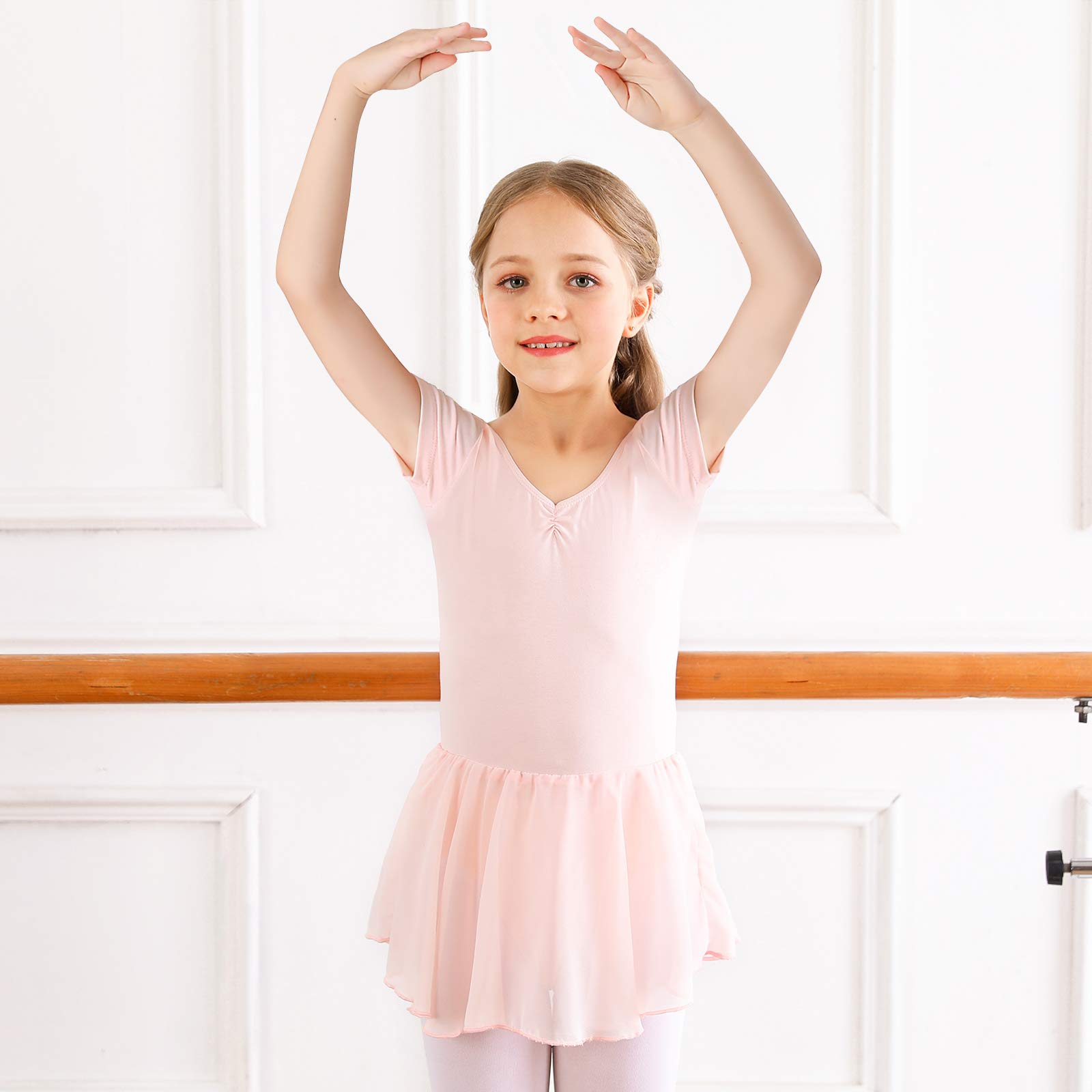 Bezioner Ballet Dance Leotards & Skirts for Girls - Toddler Dance Costume Outfit for Kids - Perfect for Recitals, Performances & Practice