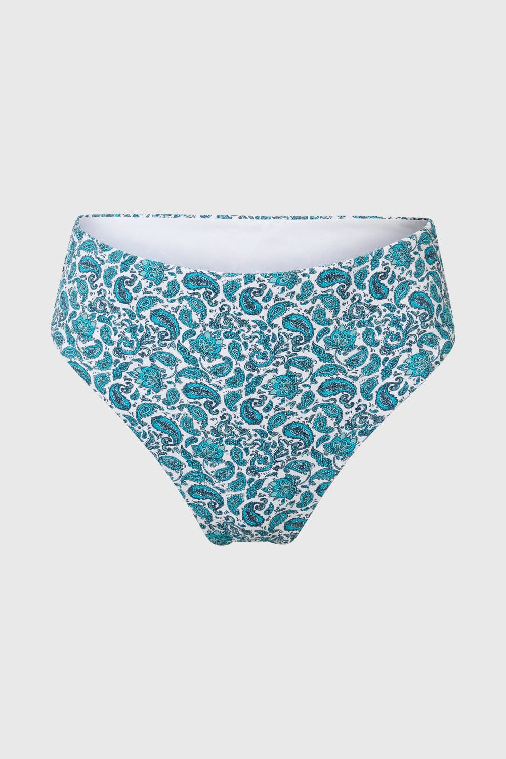 Eco-Friendly Recycled Polyamide Bikini Bottom - Stylish Paisley Print Swimwear for Women | Perfect for Beach Vacations, Pool Parties & Summer Getaways