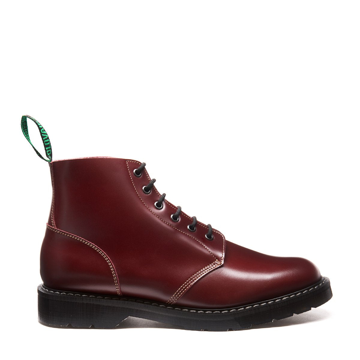 Oxblood Hi Shine 6 Eye Astronaut Boots - Vintage Style Leather Combat Boots for Women & Men | Perfect for Punk Fashion, Cosplay & Everyday Wear