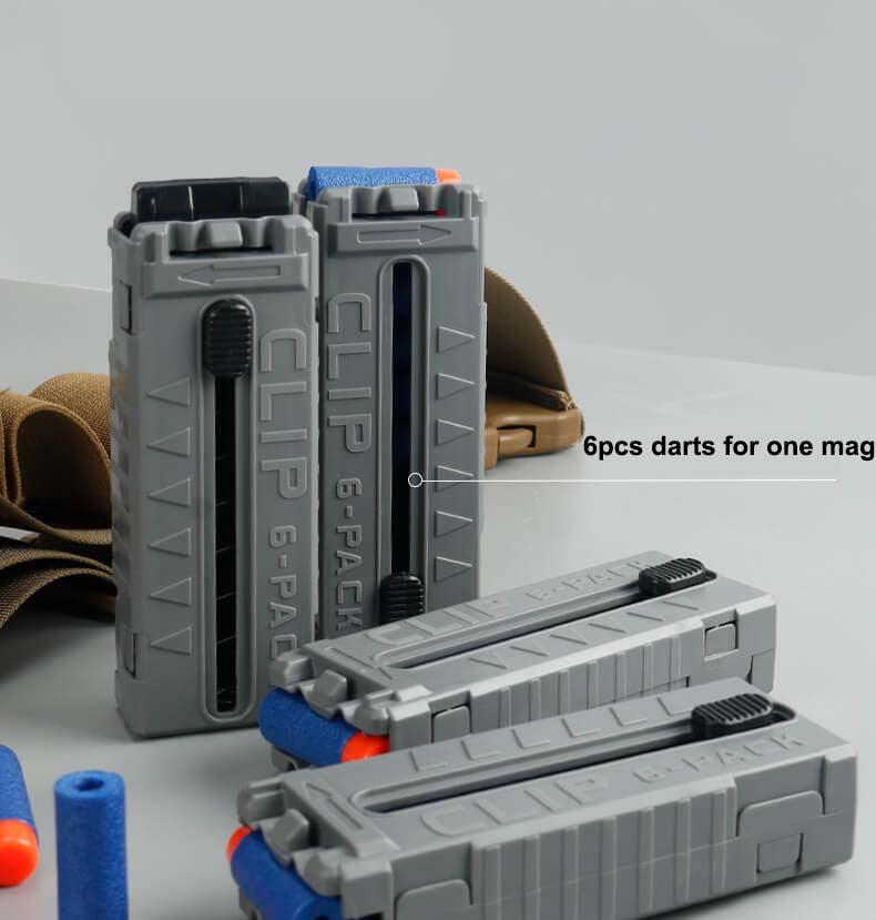 MK-3 Clip Fed Dart Blaster Toy - High Performance Foam Dart Gun for Kids & Adults - Perfect for Outdoor Games, Nerf Battles & Target Shooting