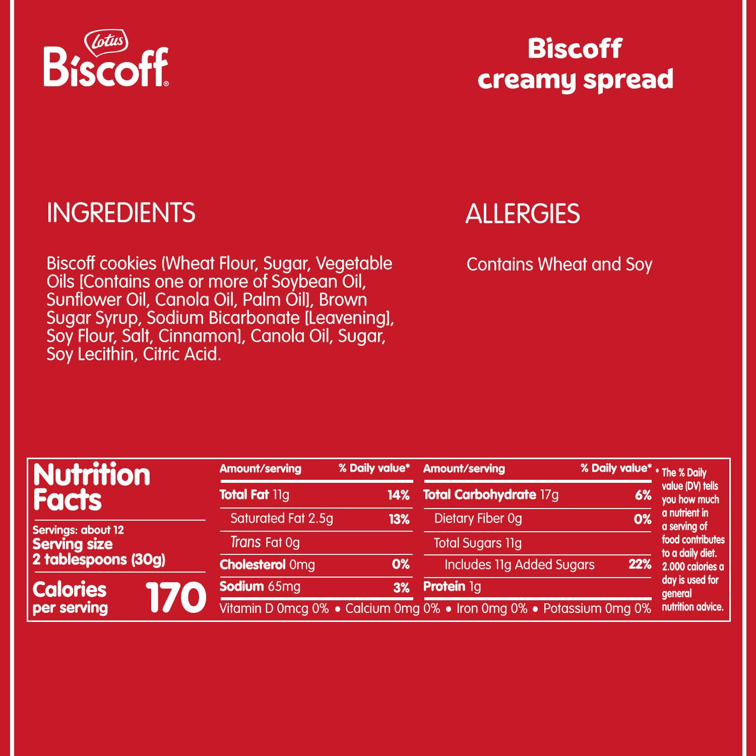 Lotus Biscoff Cookie Butter Spread - Creamy Non-GMO Vegan - 56.4oz (4-Pack) - Perfect for Toast, Pancakes & Dessert Toppings