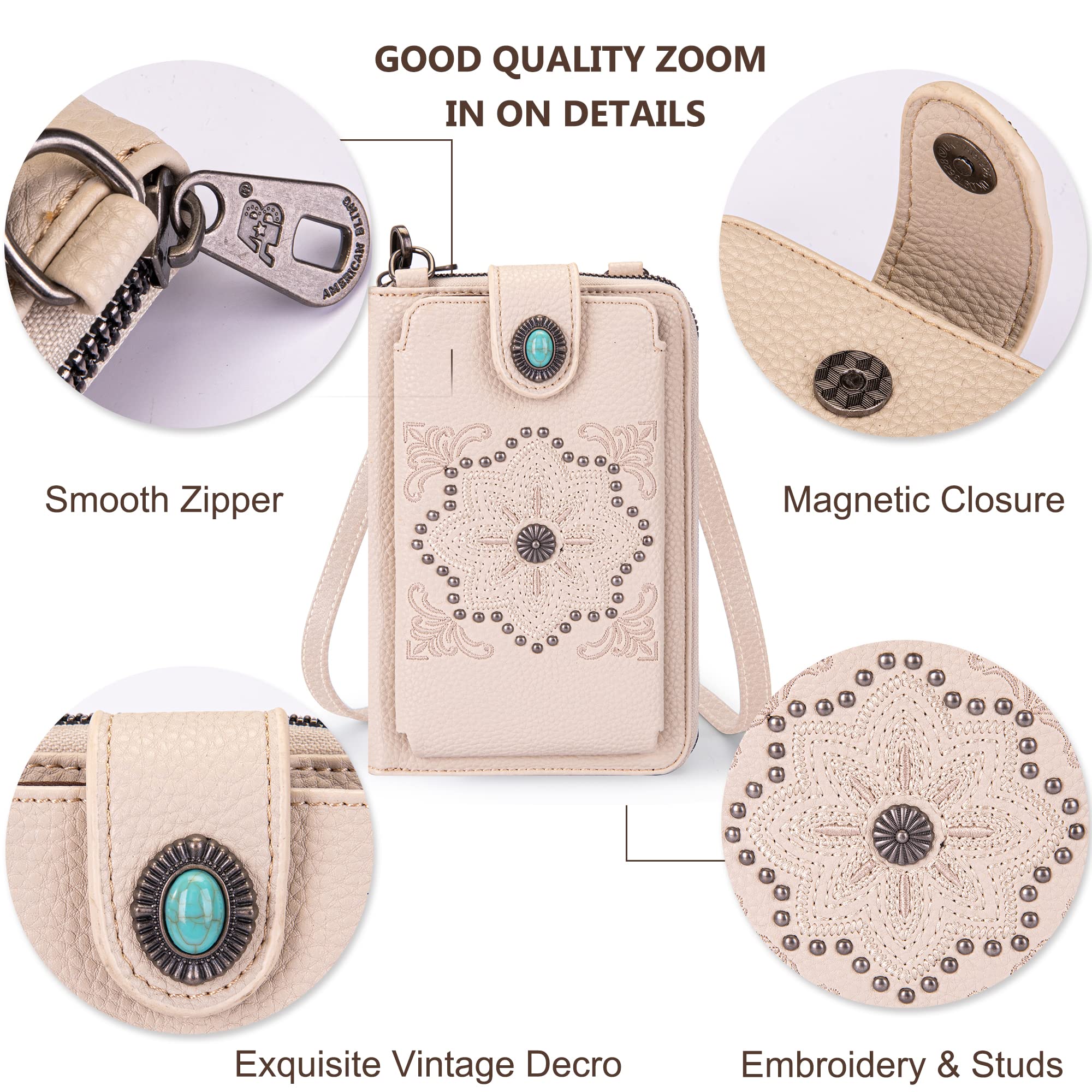 Montana West Small Crossbody Bags for Women - Stylish Western Handbag with Multiple Cash Slots | Perfect for Travel, Shopping & Everyday Use
