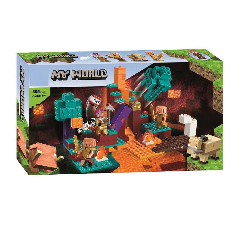 305pcs The Warped Forest Building Blocks - Creative Minecraft Toy Set for Kids, STEM Educational Construction Kit - Perfect for Birthday Gifts, Classroom Activities & Family Game Night