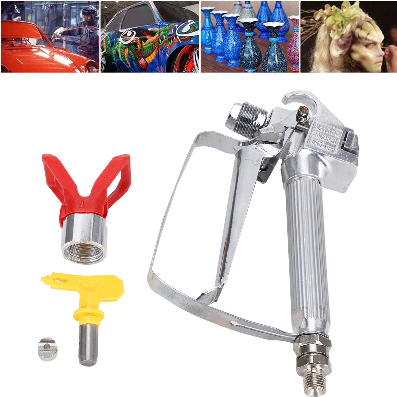 High Pressure Aluminum Alloy Paint Sprayer - Professional Paint Control Spraying Tool for Exterior Walls | Perfect for Home Renovation & DIY Painting Projects
