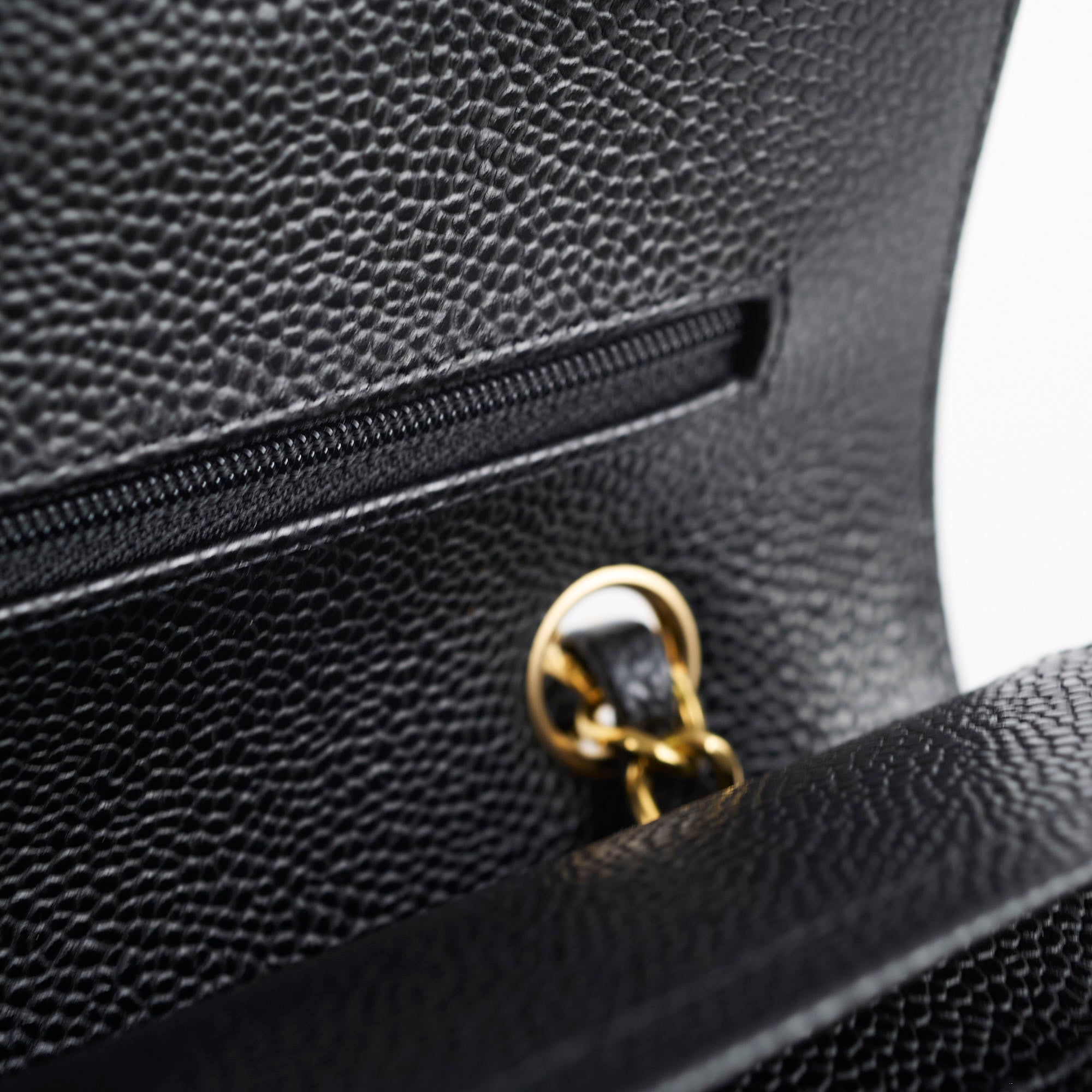 Chanel Small Caviar Leather Double Classic Flap Bag Black with Microchip - Luxury Designer Handbag for Women, Perfect for Evening Parties & Special Occasions