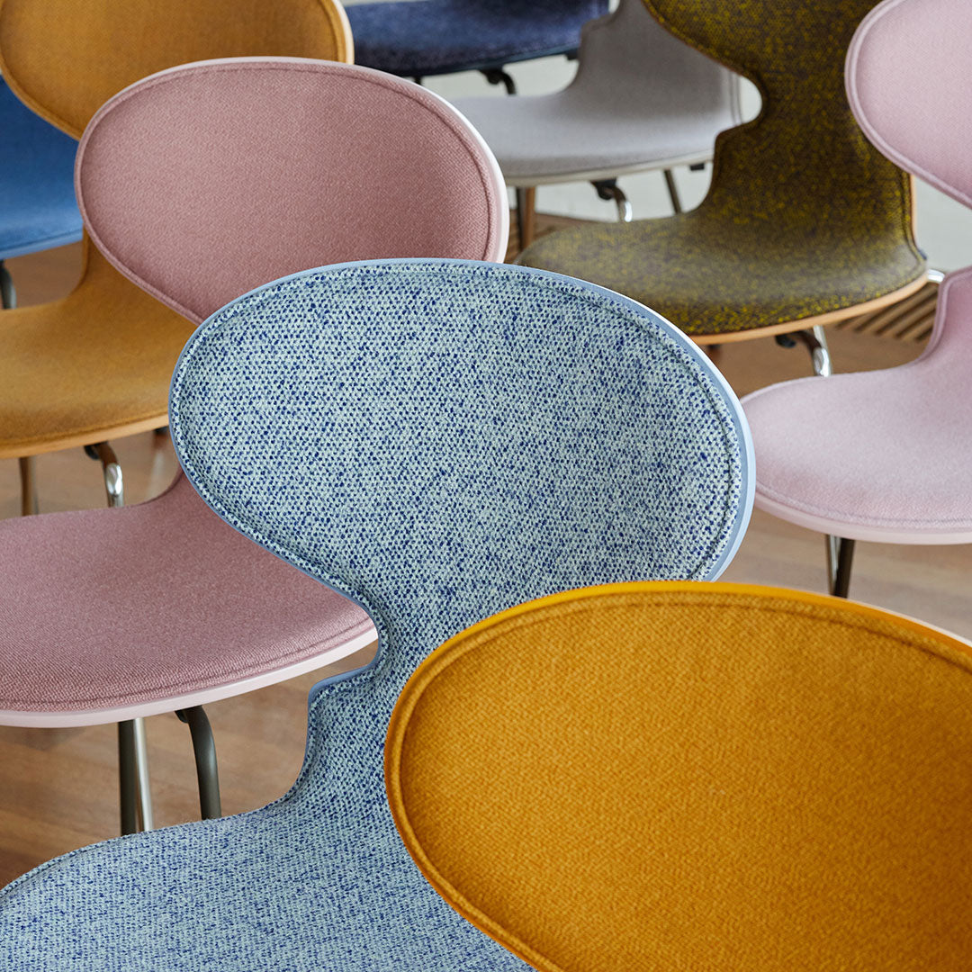 Ant Chair 3101 - Modern Colored Ash Wooden Dining Chair with Front Upholstery | Perfect for Home, Office & Restaurant Seating