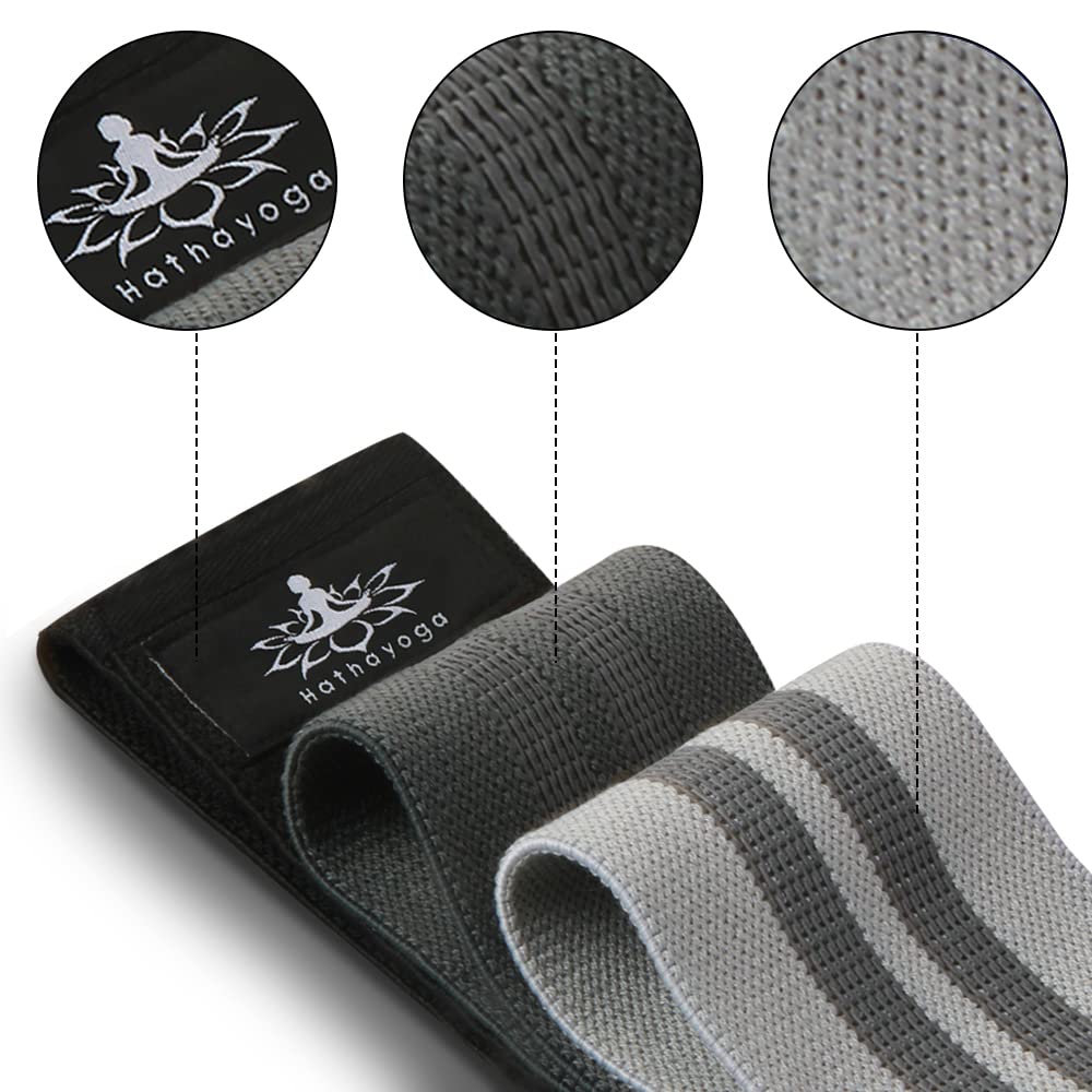 Premium Hatha Yoga Resistance Bands Set of 3 - 14.5