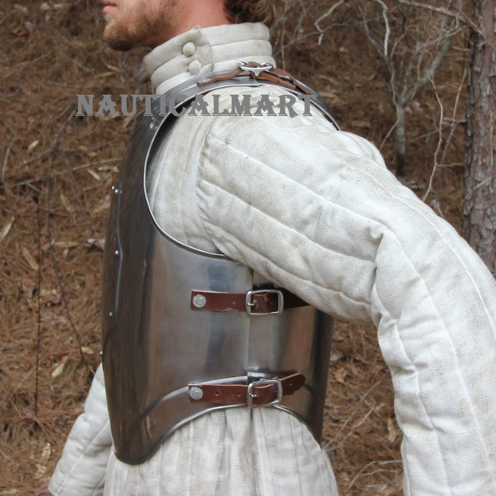 Authentic Medieval Steel Cuirass Body Armor - Handcrafted Knight Armor for LARP, Cosplay & Historical Reenactment | Perfect for Renaissance Fairs, Theater & Collectors
