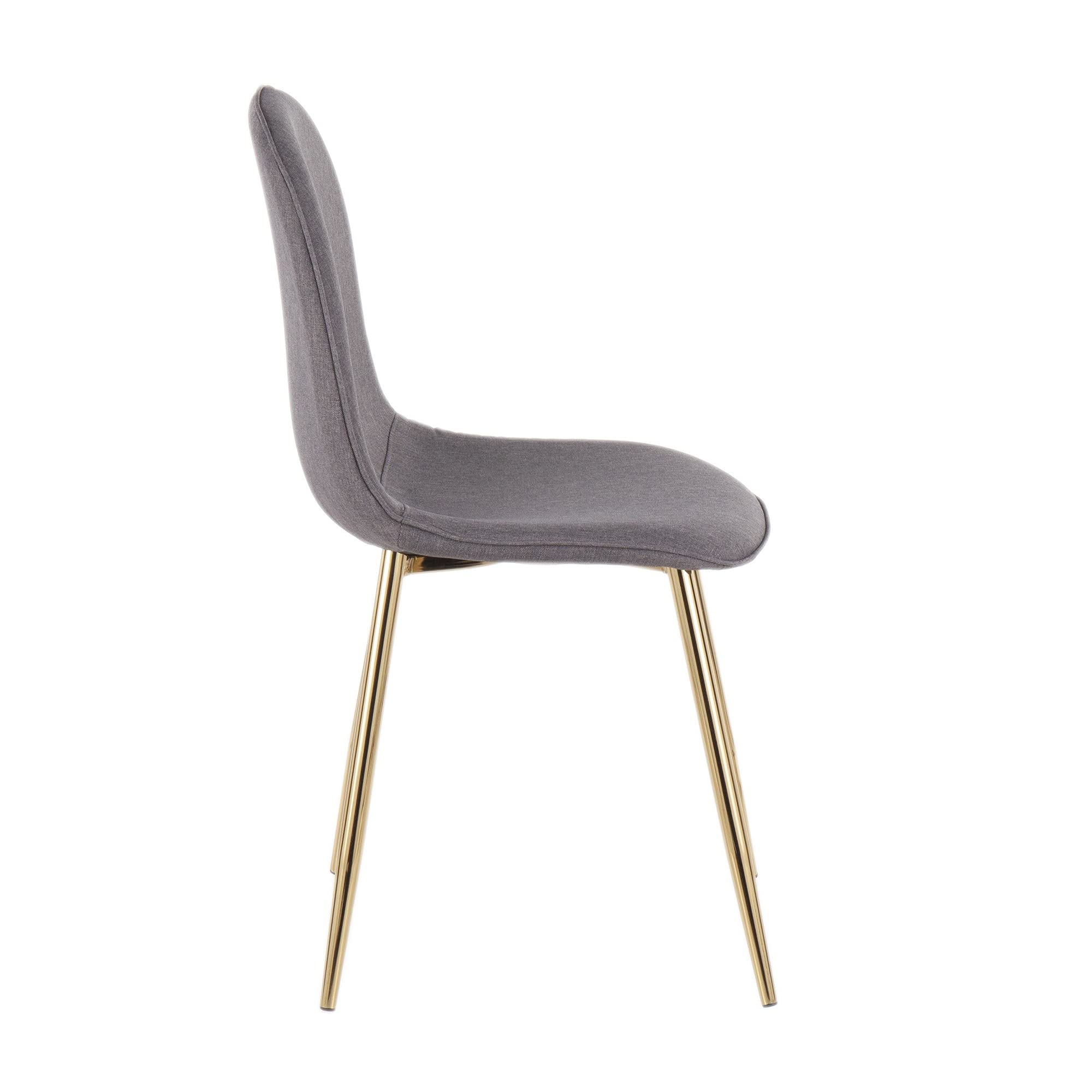 LumiSource Pebble Chair - Modern Upholstered Dining Chairs Set of 2, Comfortable Kitchen Chairs for Dining Table - Perfect for Small Spaces, Breakfast Nooks & Contemporary Home Decor