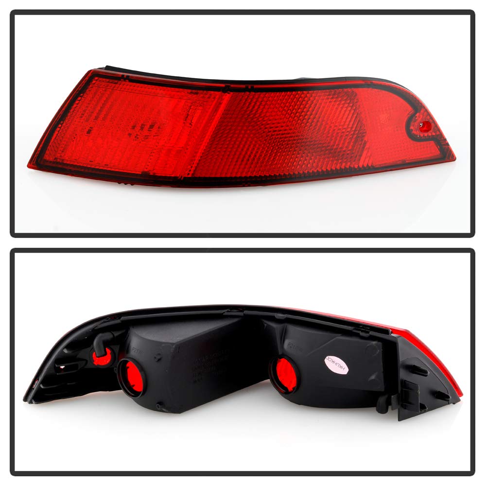 ACANII - OEM Style Replacement Tail Lights & Brake Lamps for 1995-1998 Porsche 911/993 (Pair) - Perfect for Classic Car Restoration & Night Driving Safety