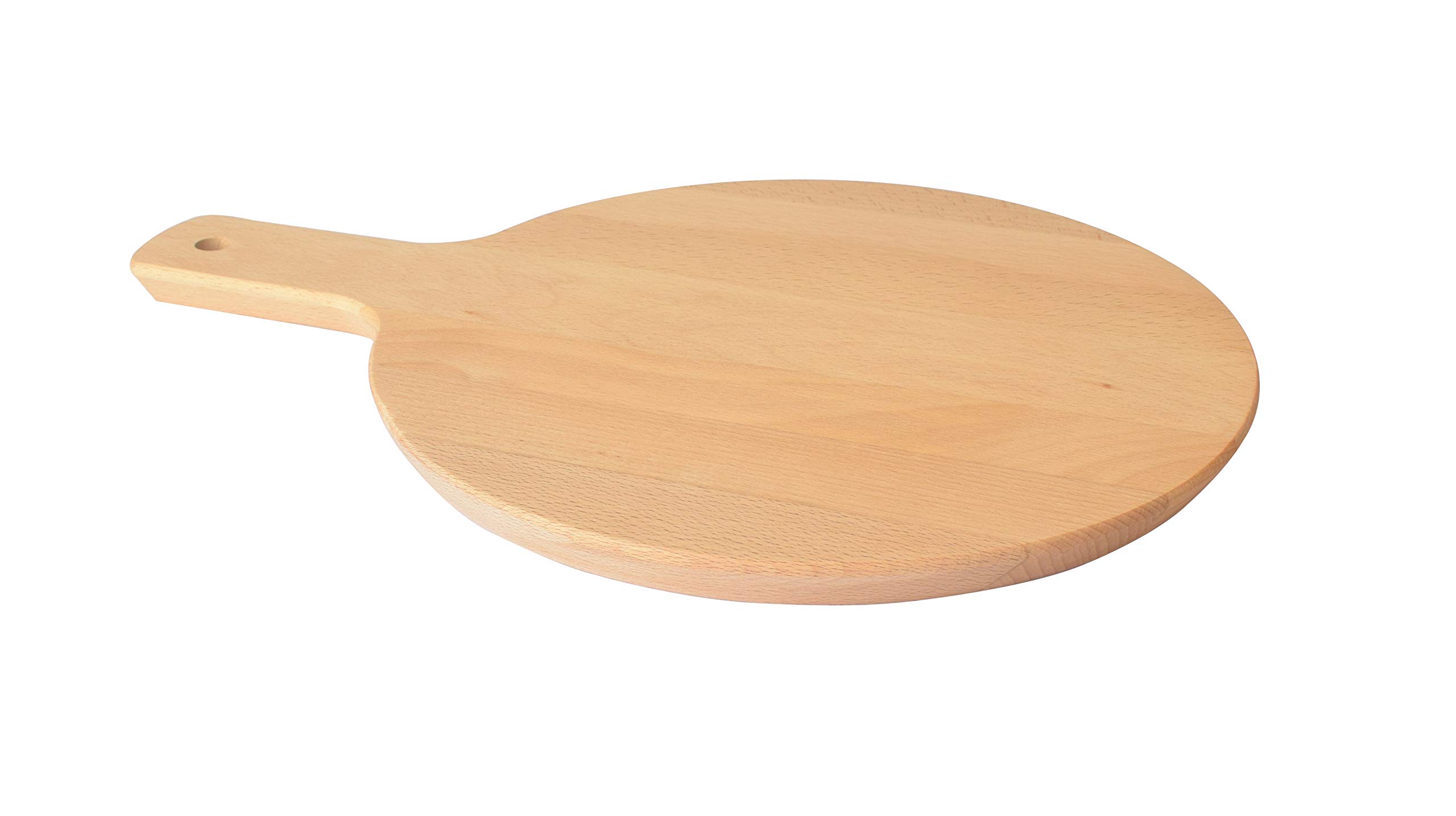 Premium Reversible Beechwood Cutting Board for Bread, Pizza & Charcuterie – 12.6