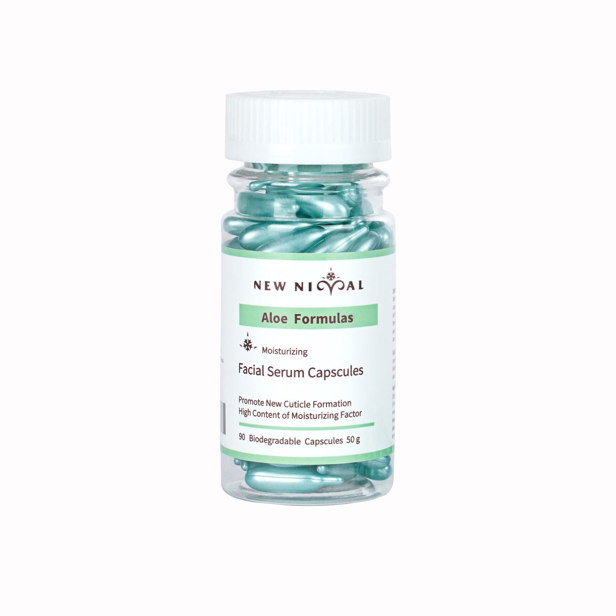 100% Pure Aloe Vera Face Oil for Skin Repair & Moisturizing - 90 Biodegradable Capsules | Natural Skincare for Dry, Sensitive Skin | Perfect for Night Routine & Daily Hydration