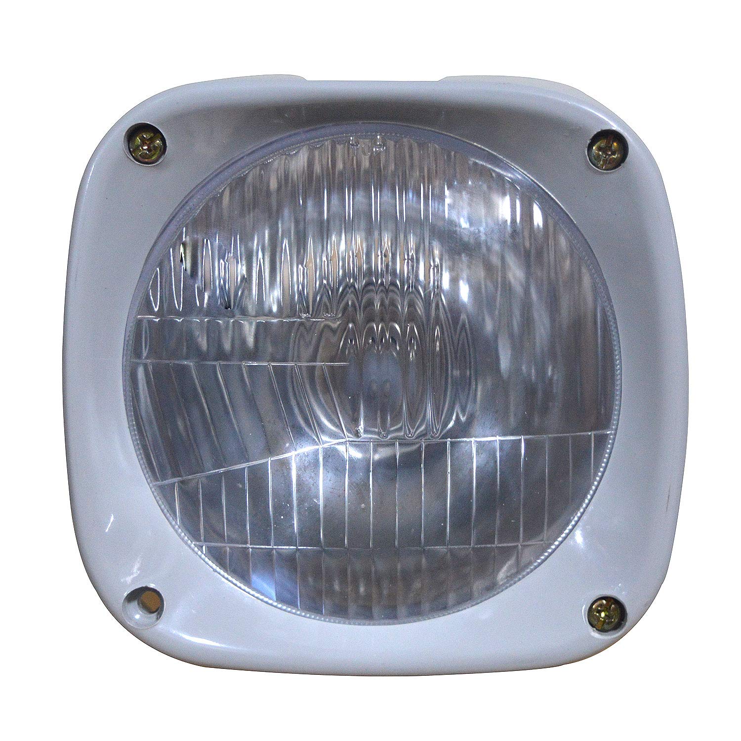Massey Ferguson Tractor Headlight Assembly - 12V LED Headlamp with Brackets & Bulbs Replacement for Articulated Brazilian Series & Other Models | Durable Off-Road Lighting for Farming & Construction Equipment