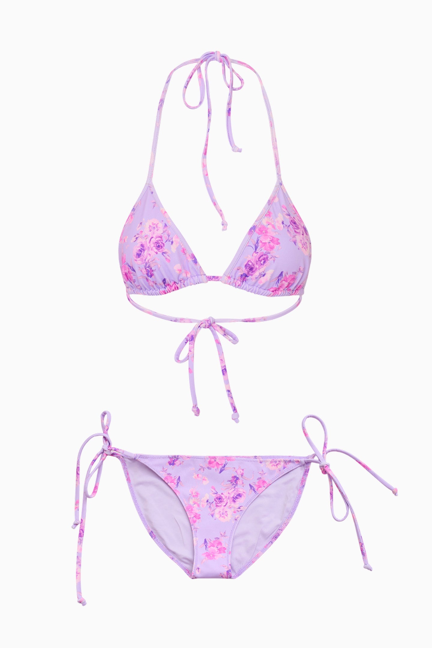 Harbor Floral Triangle Bikini - Sexy Summer Swimwear for Women, Adjustable Straps & Comfortable Fit - Perfect for Beach Vacations, Pool Parties & Tropical Getaways