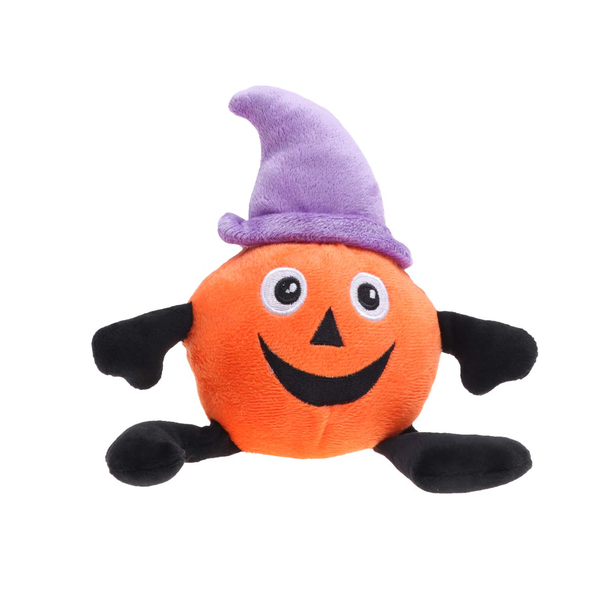POPETPOP Plush Pumpkin Dog Toy - Squeaky Chew Toy for Puppies & Dogs with Biting Sound, Halloween Pet Supplies - Perfect for Playtime, Training, and Holiday Gifts