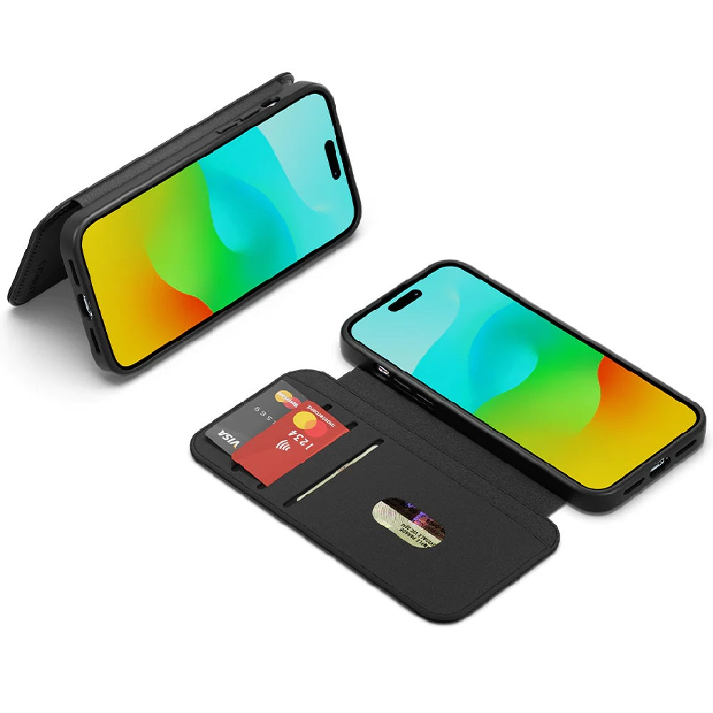 Cygnett MagWallet Leather Wallet Case for iPhone 15 Plus (6.7 inch) - Slim Protective Cover with Card Holder | Perfect for Everyday Use, Travel & Business