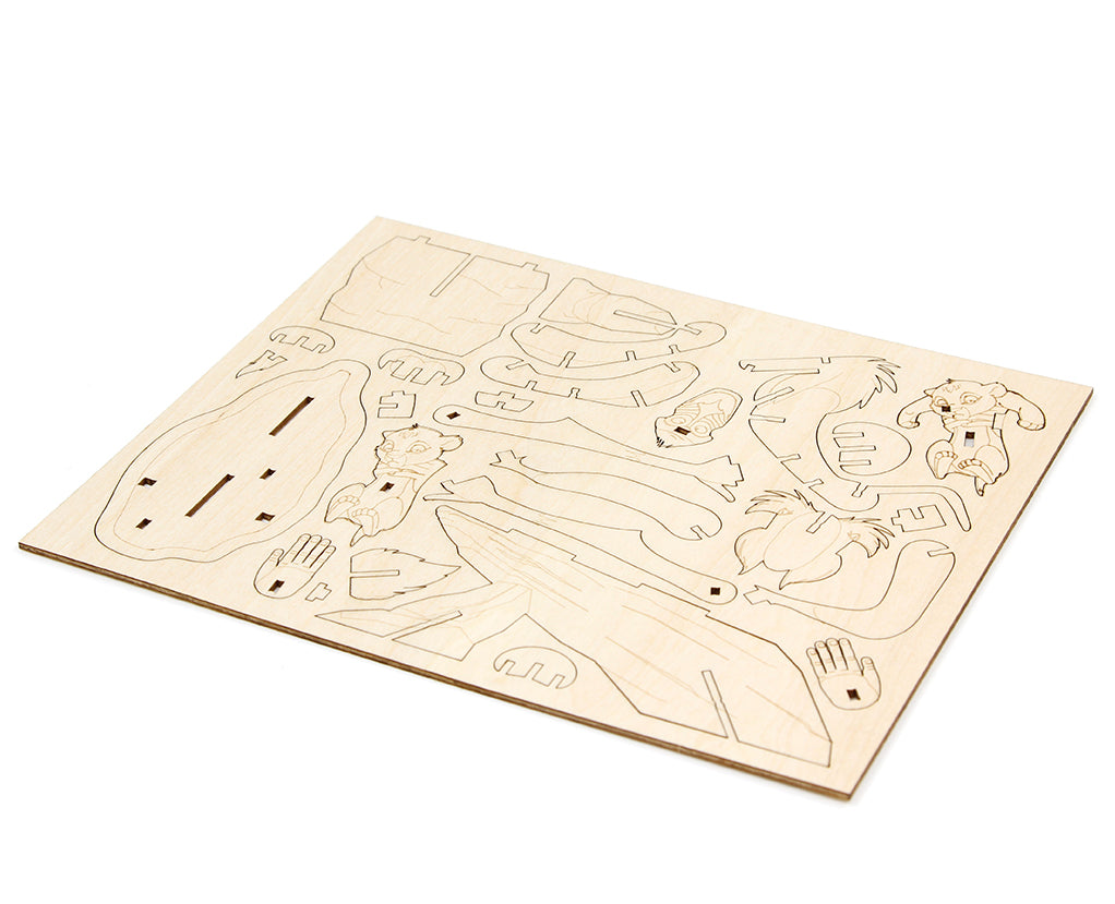 IncrediBuilds: Disney's The Lion King Book and 3D Wood Model Kit - DIY Wooden Puzzle for Kids & Adults, Perfect for Family Bonding and Disney Fans Collection