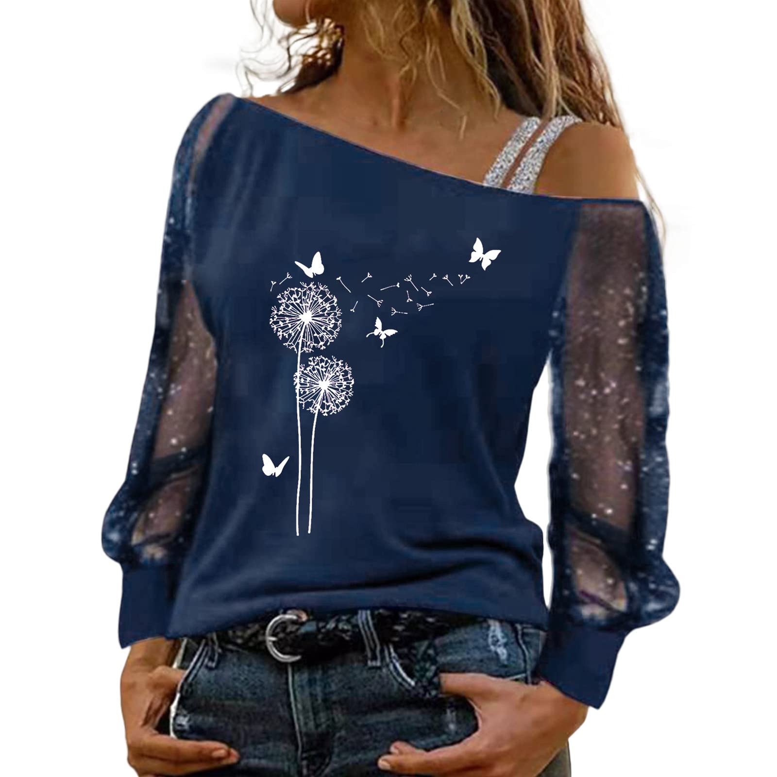 Floral Print Crewneck T-Shirt for Women | Summer & Fall Casual Blouse | Loose Fit Tunic Top | Workout & Office Wear | Perfect for Yoga, Work & Everyday Outfits