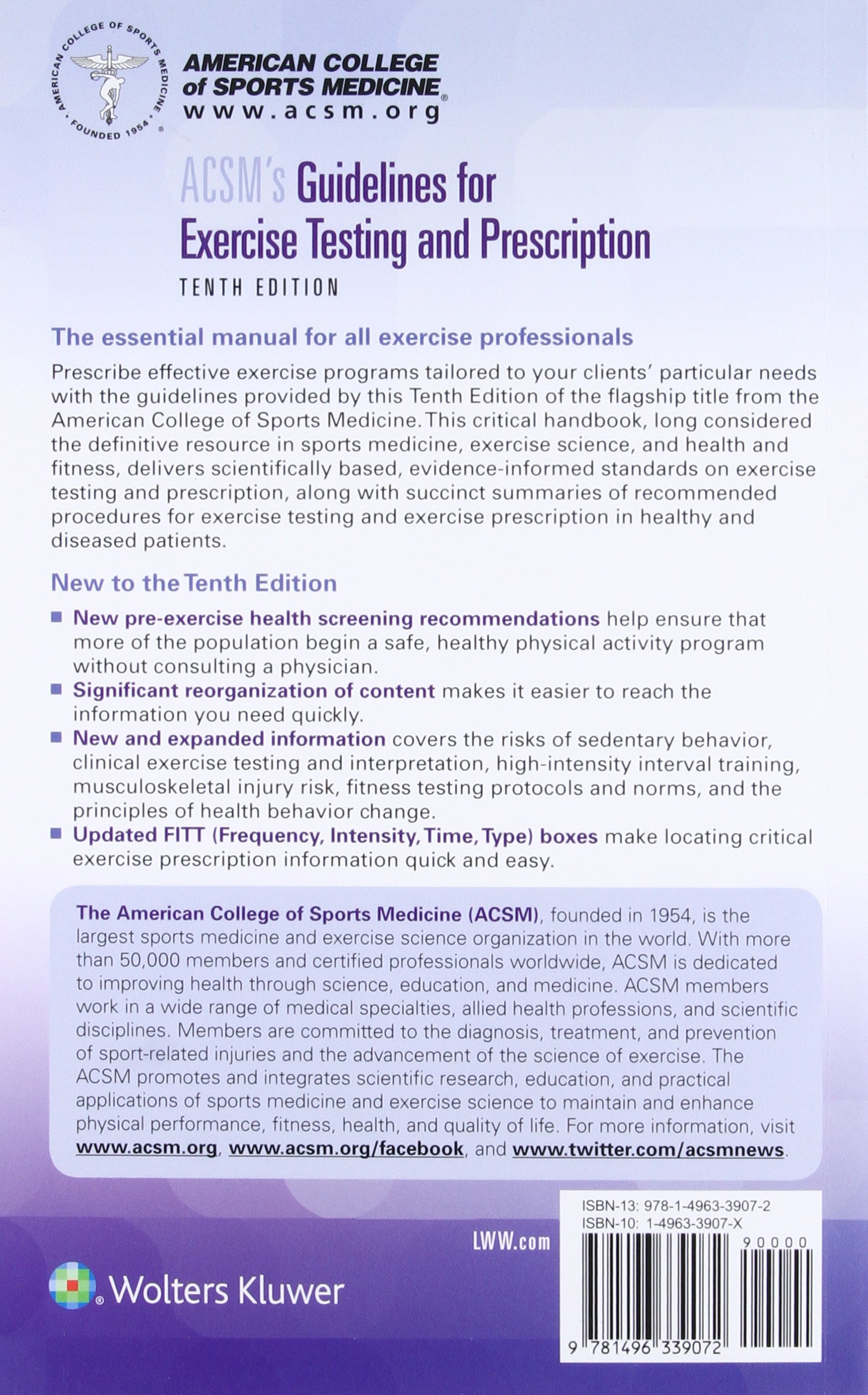 ACSM's Guidelines for Exercise Testing and Prescription - American College of Sports Medicine Official Guide | Exercise Science Reference for Fitness Professionals & Coaches | Perfect for Clinical Exercise Testing and Training Programs