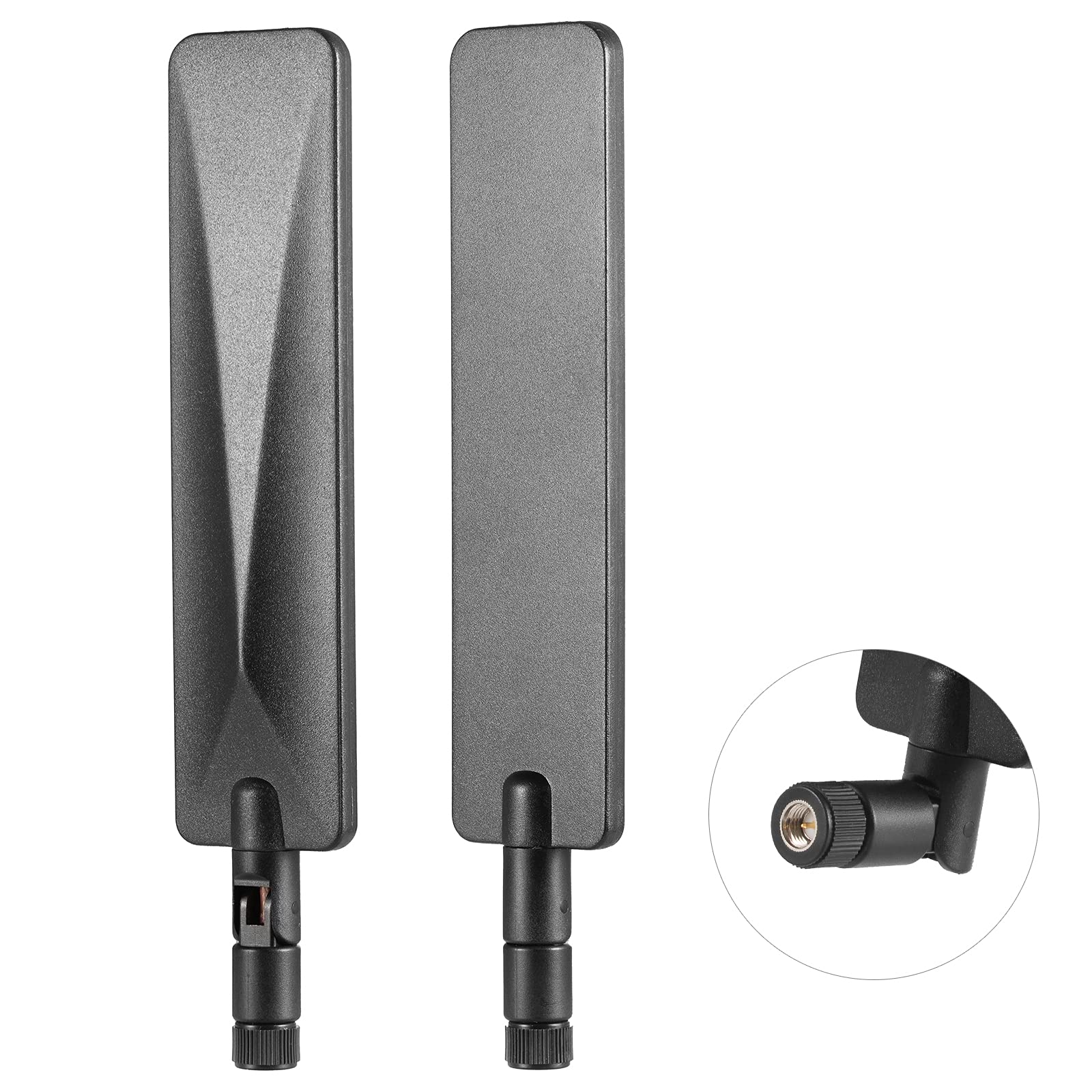 4G LTE 9dBi SMA Male Universal Wide Band Omni Directional Antenna - Compatible with Wireless Routers, Mobile Hotspots & Home Phones | Perfect for Rural Areas, RVs & Off-Grid Connectivity (2-Pack)