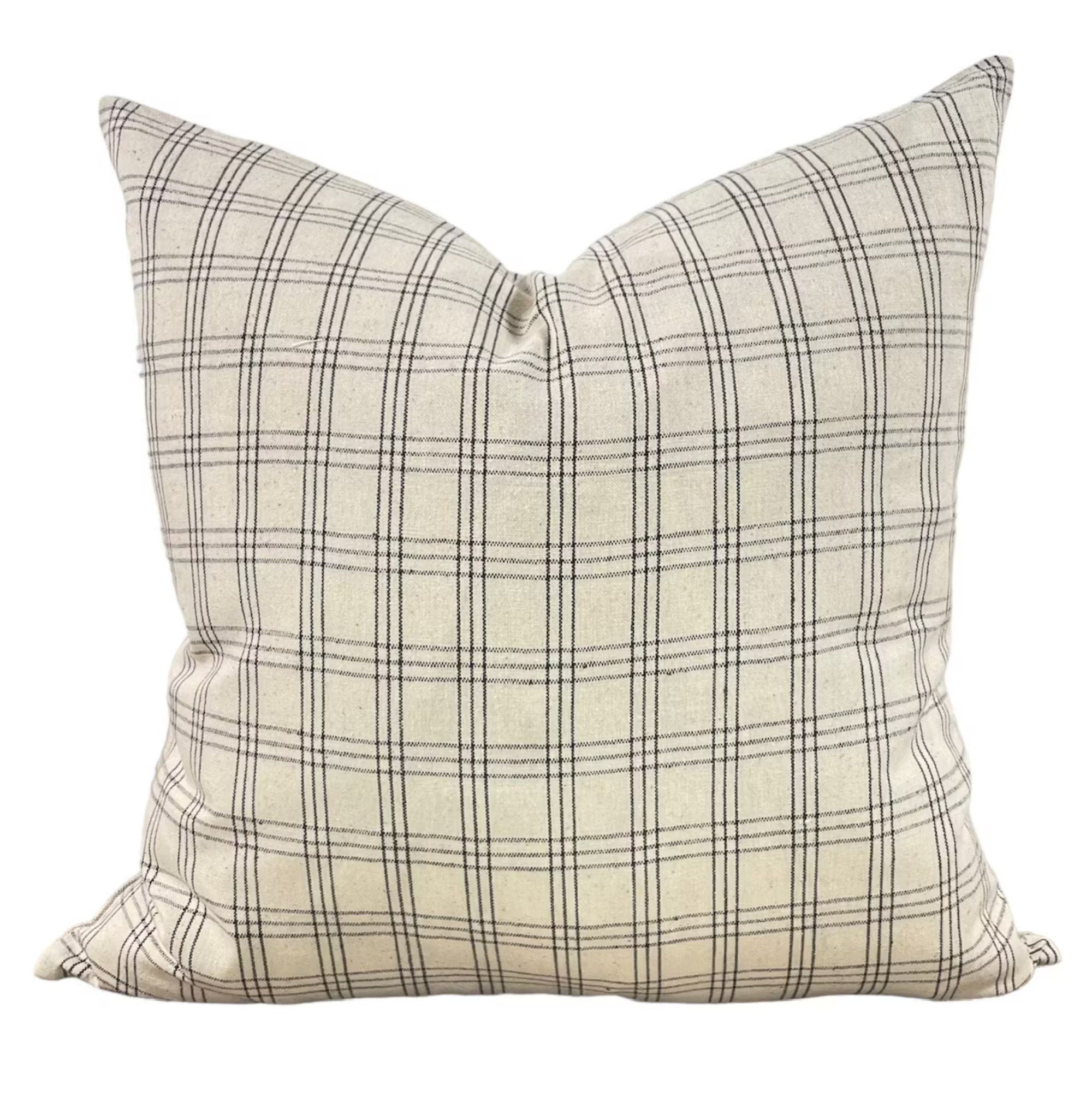 Premium Norwalk Plaid Pillow Cover - Stylish Designer Cushion Case for Sofa, Bed & Home Decor - Soft & Durable Throw Pillow Cover for Living Room, Bedroom & Office